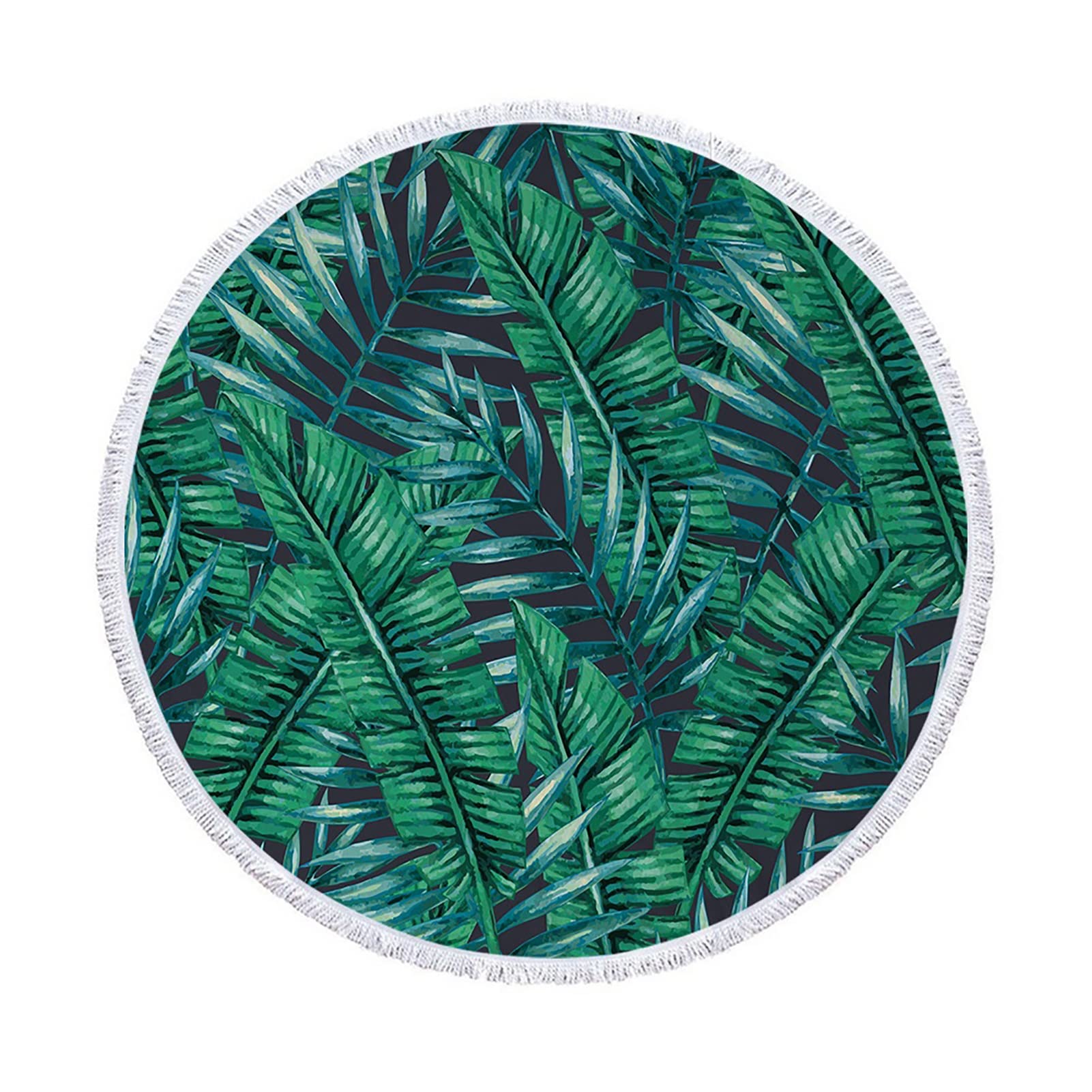 LASIS Round Beach Towel - UPF 50+ Sun Protection, Quick Dry Microfiber, Lightweight & Super Absorbent - Perfect for Beach, Pool, Yoga, Travel & Outdoor Activities (F Color)