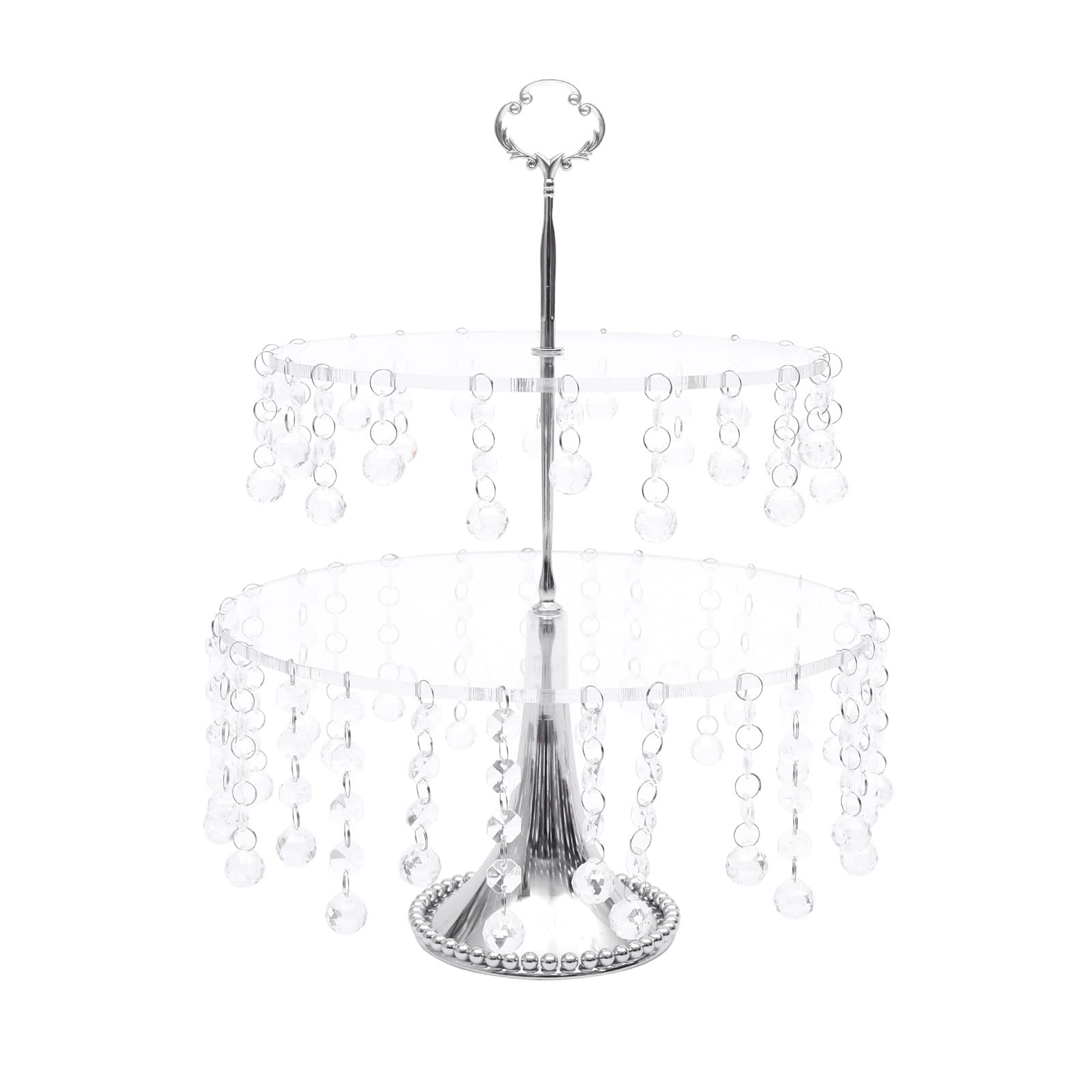 4-Piece Cake Stand Set for Wedding & Party - Elegant Dessert Cupcake Holder for Displaying Cakes, Fruits, Candies, Muffins & Pastries - Perfect for Dessert Tables, Buffets & Tea Parties