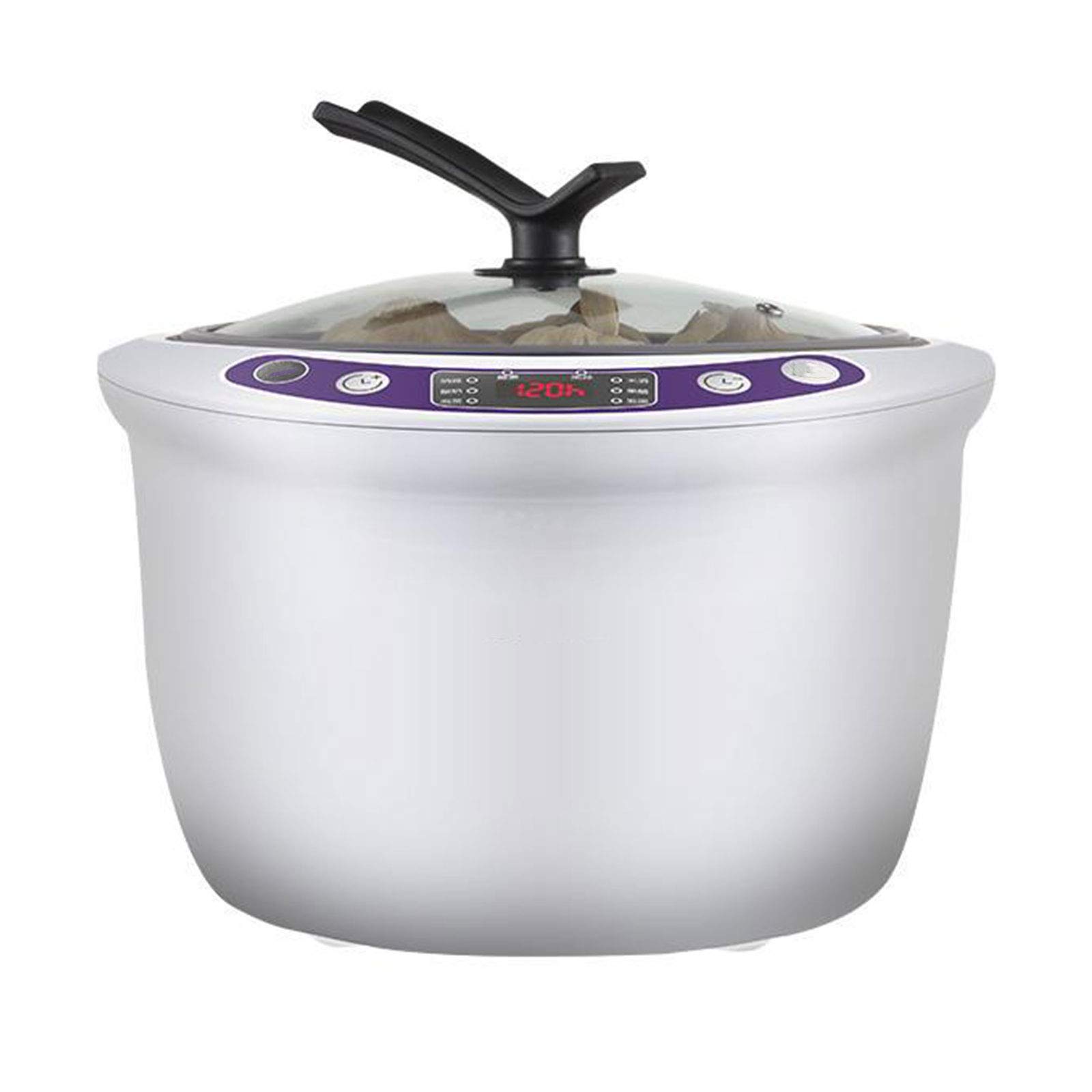 JFF 6L Black Garlic Fermenter - Automatic Smart Garlic Maker with Multi-Clove Capacity, DIY Cooker (White) - Perfect for Home Kitchens & Healthy Cooking