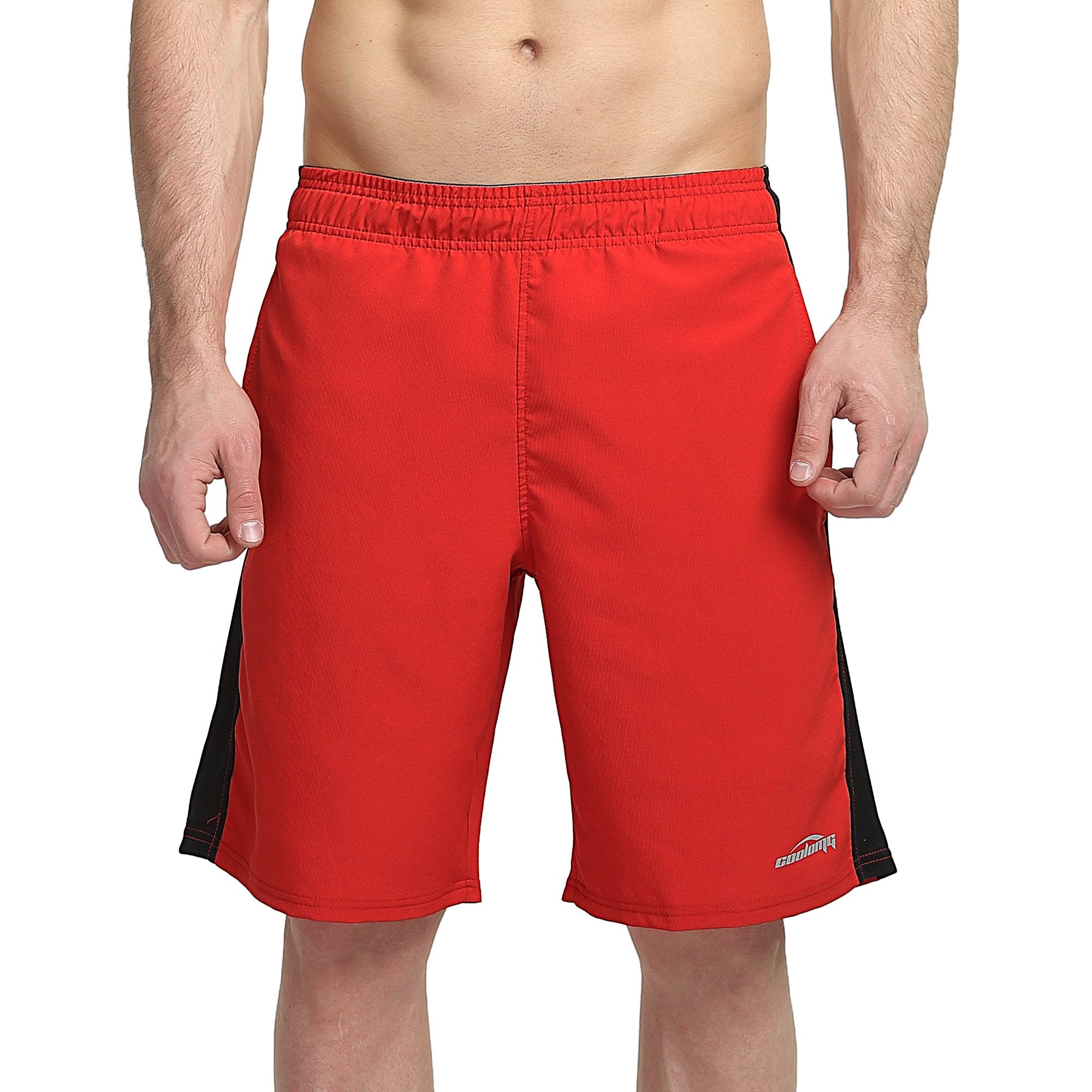 Men's Basketball Shorts - Breathable Red Sports Shorts for Gym, Running & Casual Wear | High-Performance Athletic Shorts