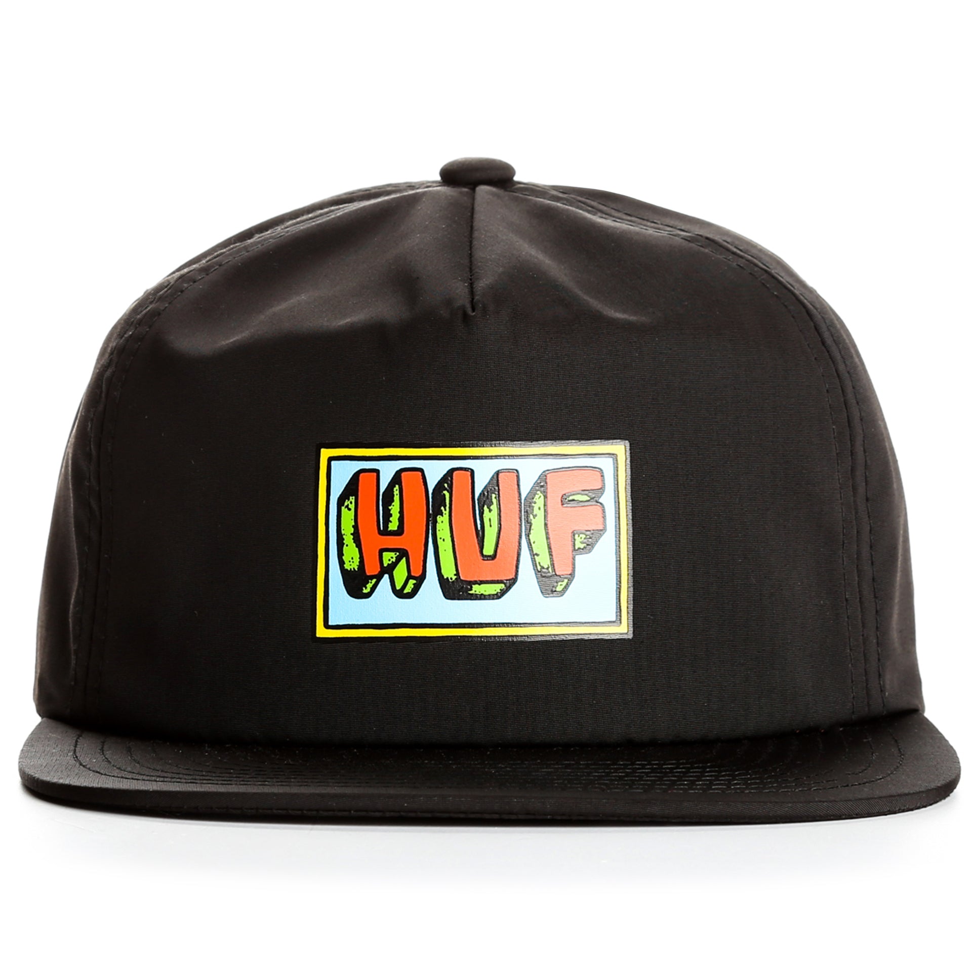 HUF Mar Vista Snapback Hat - Black Adjustable Baseball Cap for Men & Women - Perfect for Streetwear, Casual Outfits, and Sports