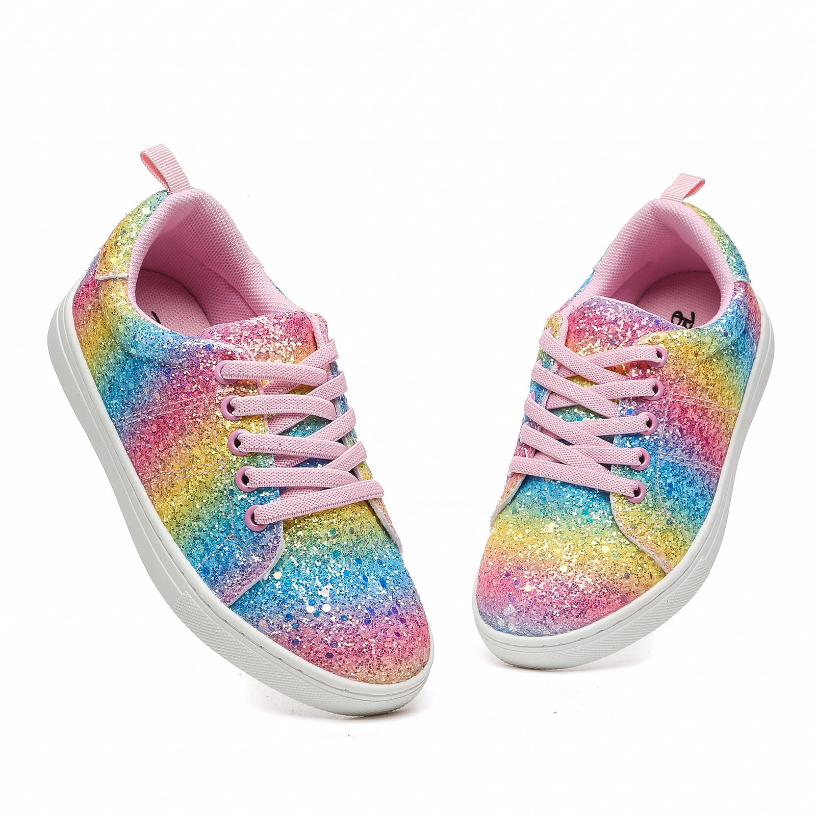 **Bernal Sparkle Glitter Sequin Sneakers for Toddler, Little & Big Kids – Slip-On School Shoes for Boys & Girls – Comfortable Low-Top Walking Shoes – Perfect for School, Play & Special Occasions**