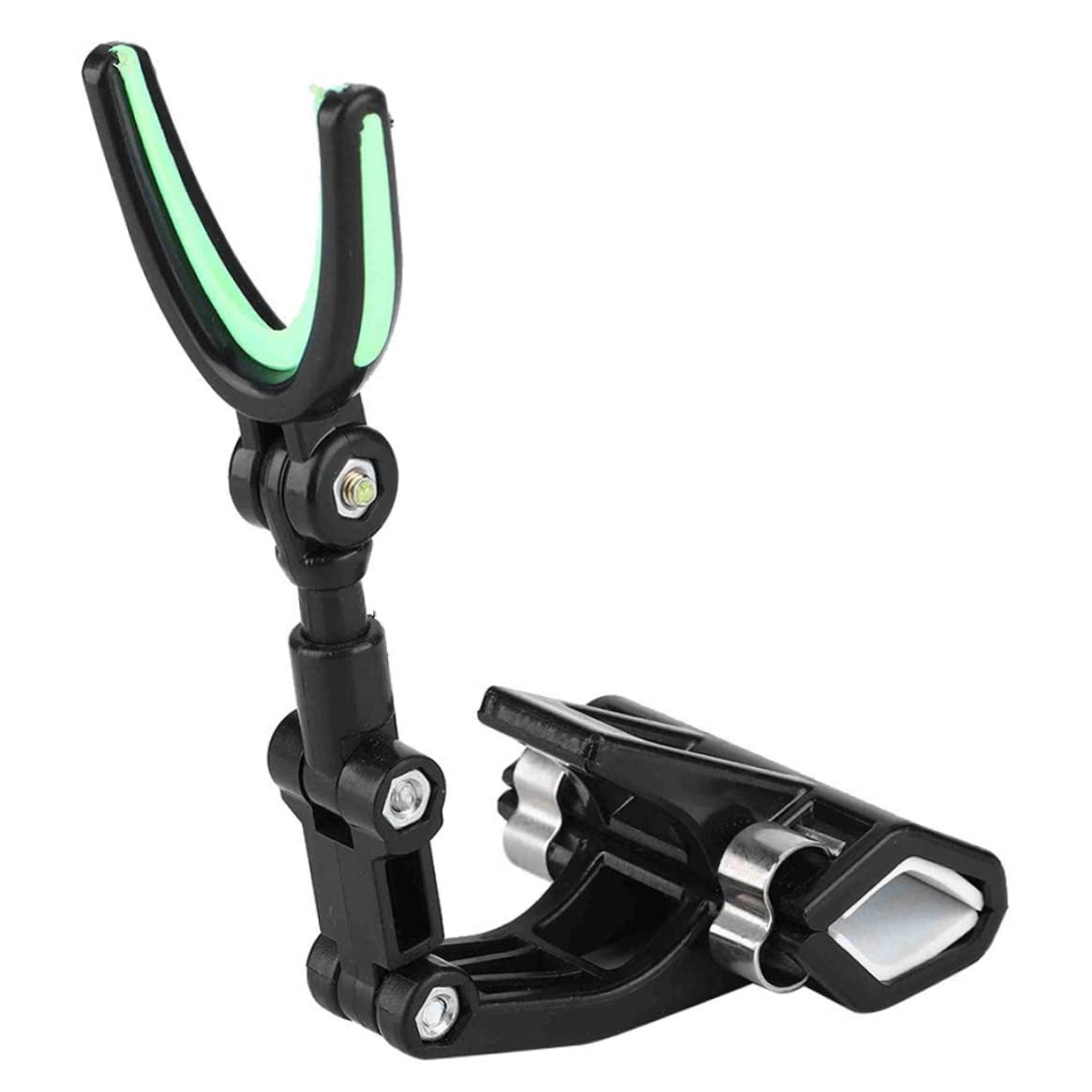 Lincheer DierCosy 360° Rotating Fishing Rod Holder Stand - Adjustable Plastic Pole Rest for Shore & Boat Fishing (Black) | Perfect for Bass, Trout & Saltwater Anglers