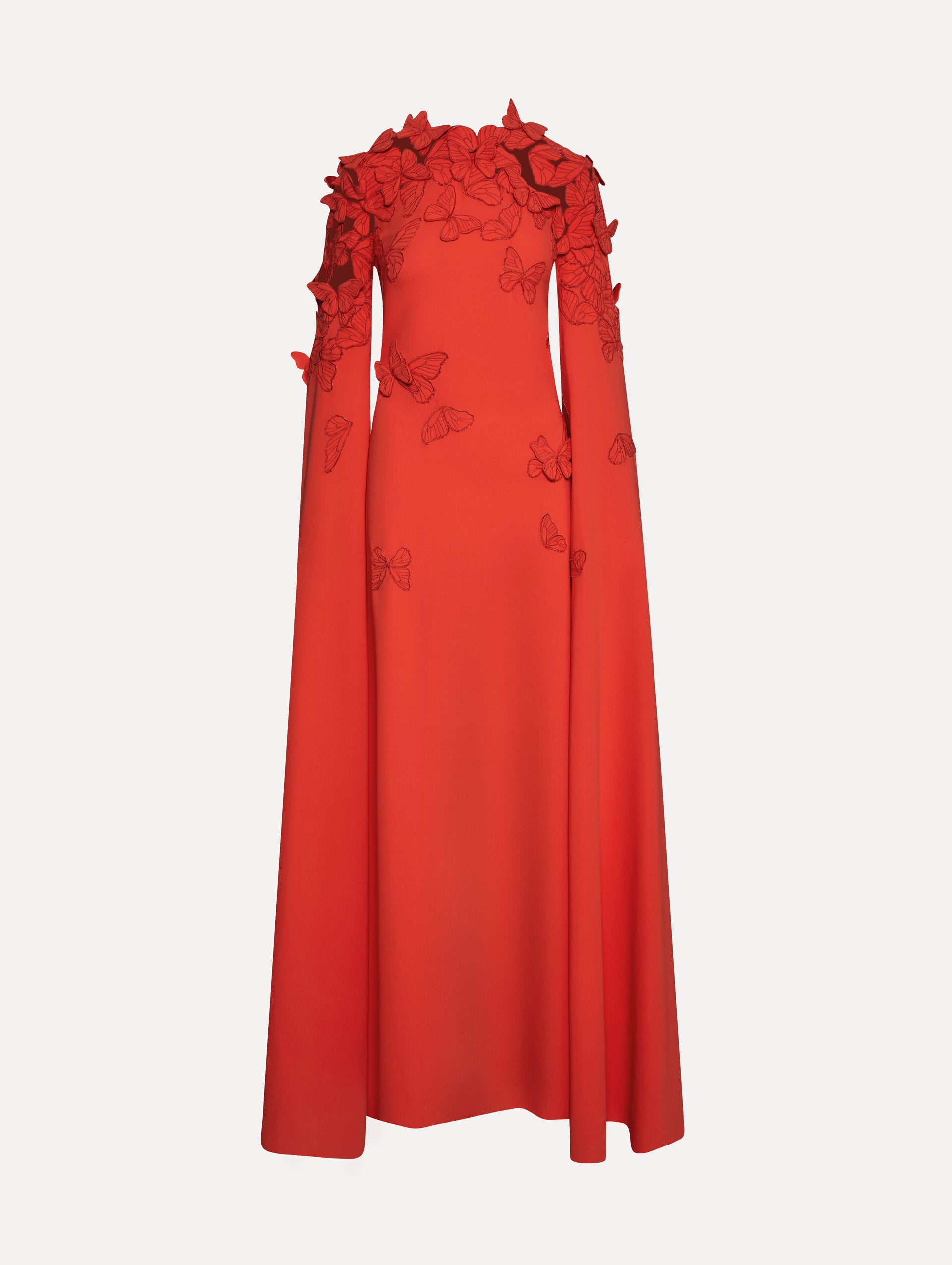 Elegant Butterfly Embroidered Caftan Dress - Boho Chic Flowy Maxi Dress for Women - Perfect for Beach Cover Up, Summer Vacation & Boho Fashion