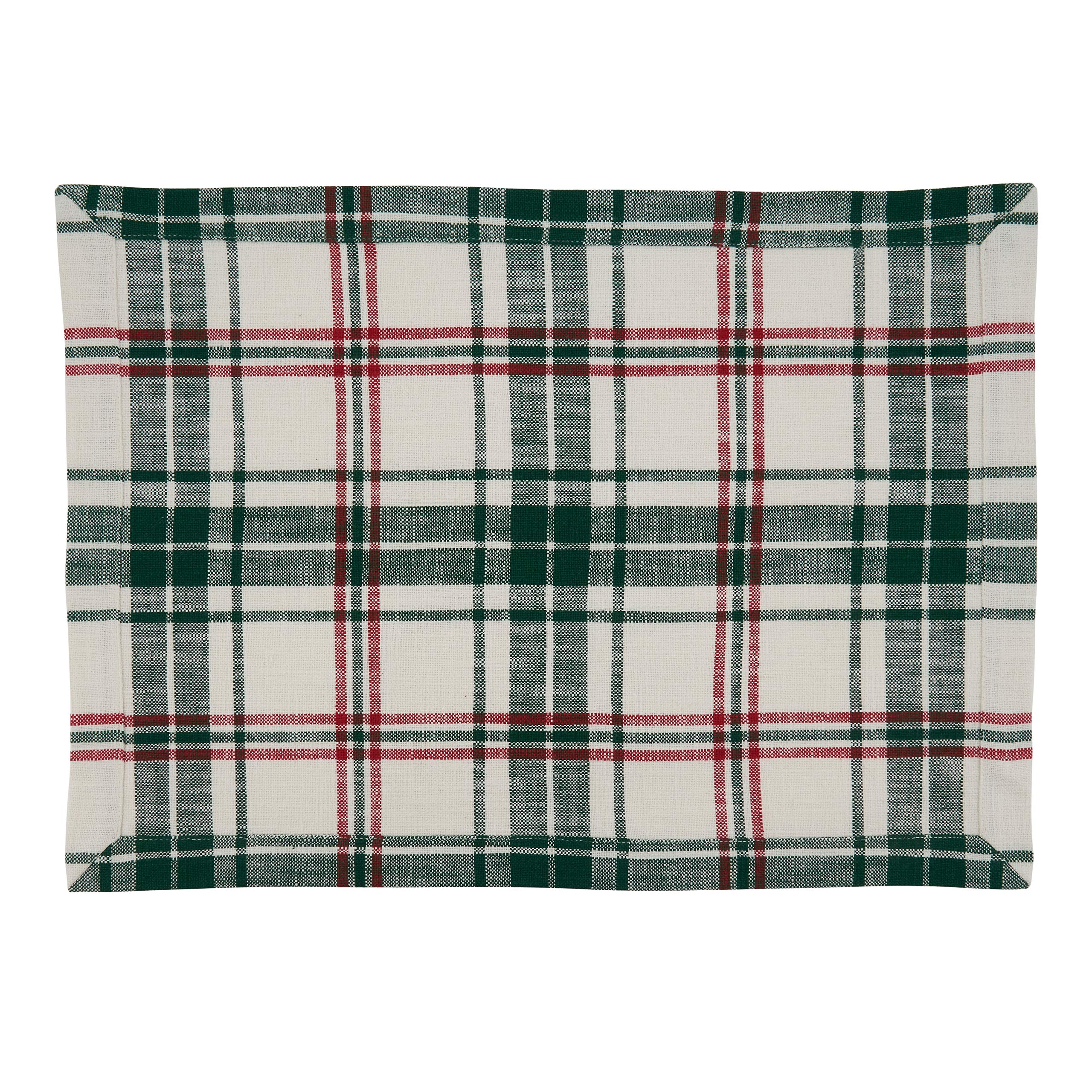 Stylish Plaid Design Placemats Set of 4 - Waterproof & Heat Resistant Table Mats for Dining Room, Kitchen, or Party Decor - Perfect for Thanksgiving, Christmas, and Everyday Use