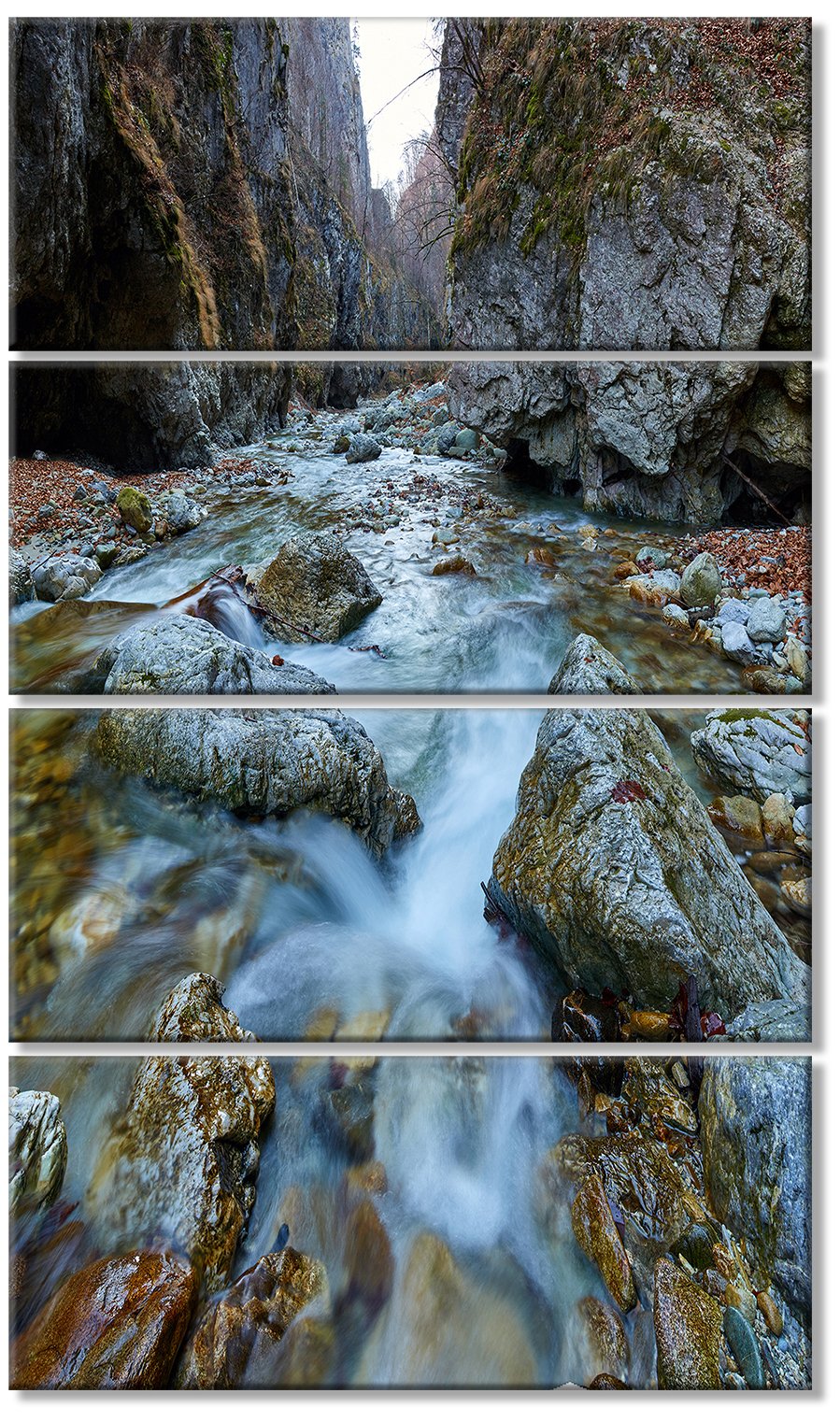 Designart Blue Water River Landscape Canvas Wall Art Print - Stunning Photography for Living Room, Bedroom & Office Decor