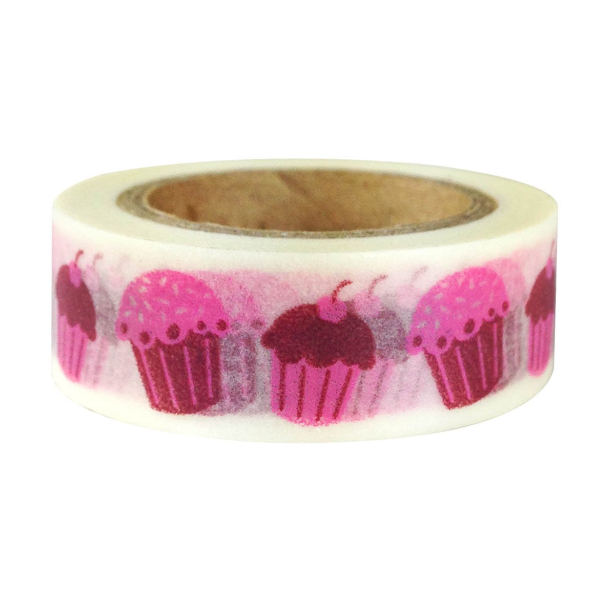 Allydrew Hearts & Sweets Japanese Washi Masking Tape - Decorative Cupcake Design for Scrapbooking, Journaling & Gift Wrapping