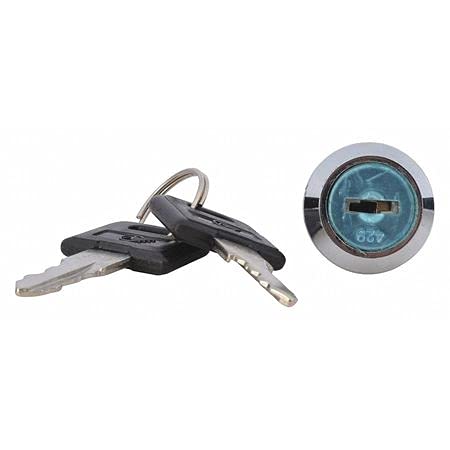 6-Pack Slot Type Lock and Key Set - Secure Cabinets, Drawers, Mailboxes & More - Durable Metal Locks for Home, Office & Storage Use