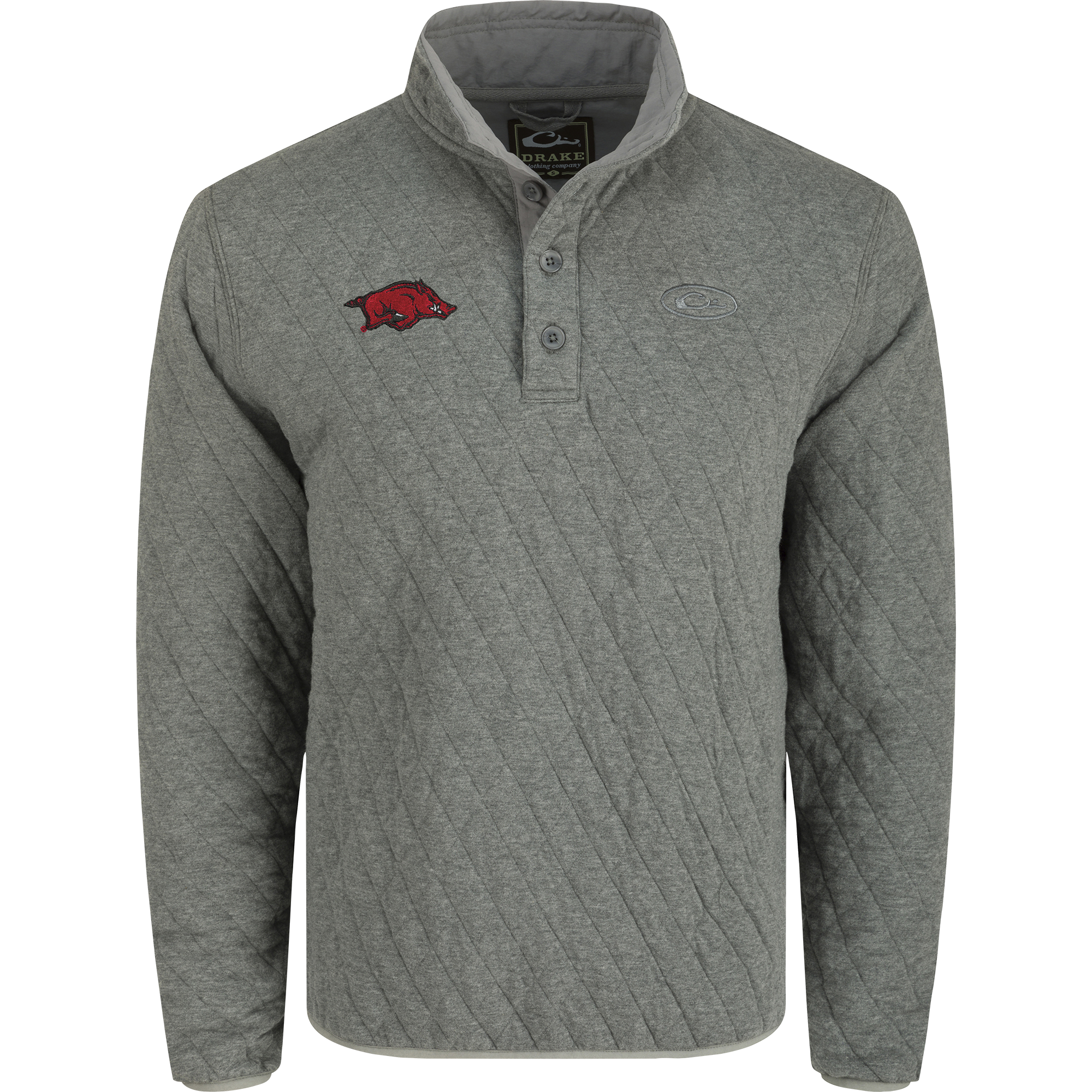 Arkansas Delta Quilted 1/4 Snap Sweatshirt - Cozy Pullover for Men & Women | Lightweight Cotton Blend | Perfect for Casual Wear, Outdoor Activities & Layering in Cool Weather