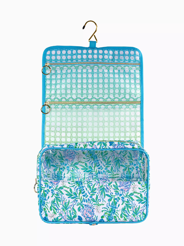 Just A Pinch Hanging Toiletry Bag - Waterproof Travel Cosmetic Organizer for Women & Men - Perfect for Bathroom, Camping, Gym & Vacation Essentials Storage