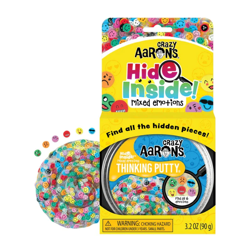 Crazy Aaron's Thinking Putty - Hide Inside Mixed Emotions Set, Sensory Fidget Toy for Stress Relief, Anxiety, and Focus - Perfect for Office, Classroom, and Home Use