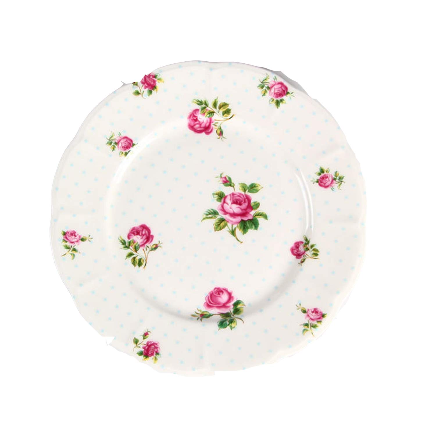Premium Porcelain Bone China Dinner Plates Set - 8