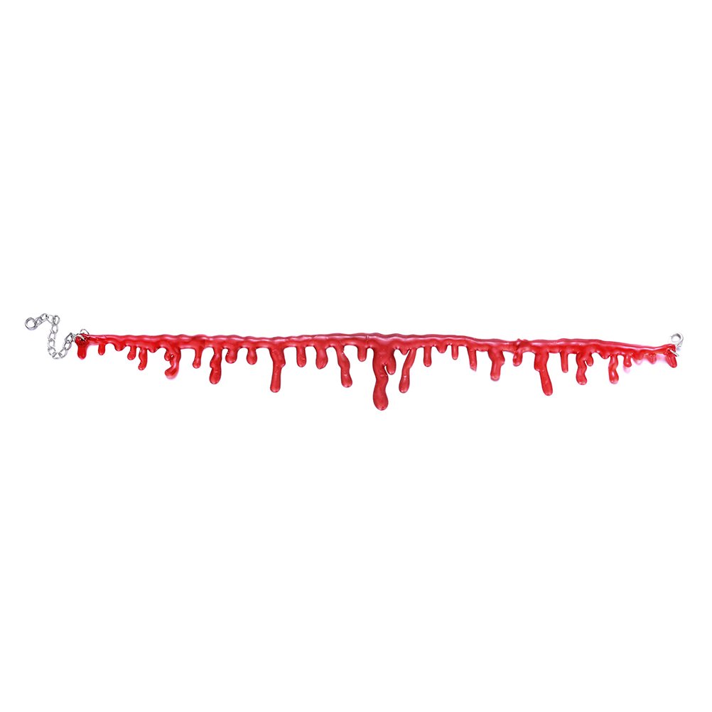 SUPVOX Vampire Blood Choker Necklace - Halloween Scary Jewelry for Costume Party