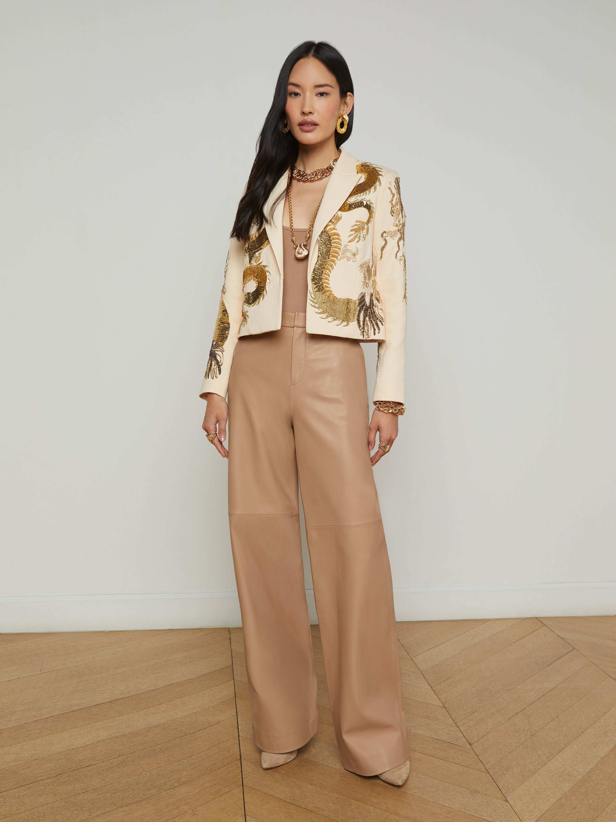 Elegant Noely Embellished Blazer for Women - Stylish Office Jacket with Embroidered Details | Perfect for Business Attire, Workwear & Formal Occasions