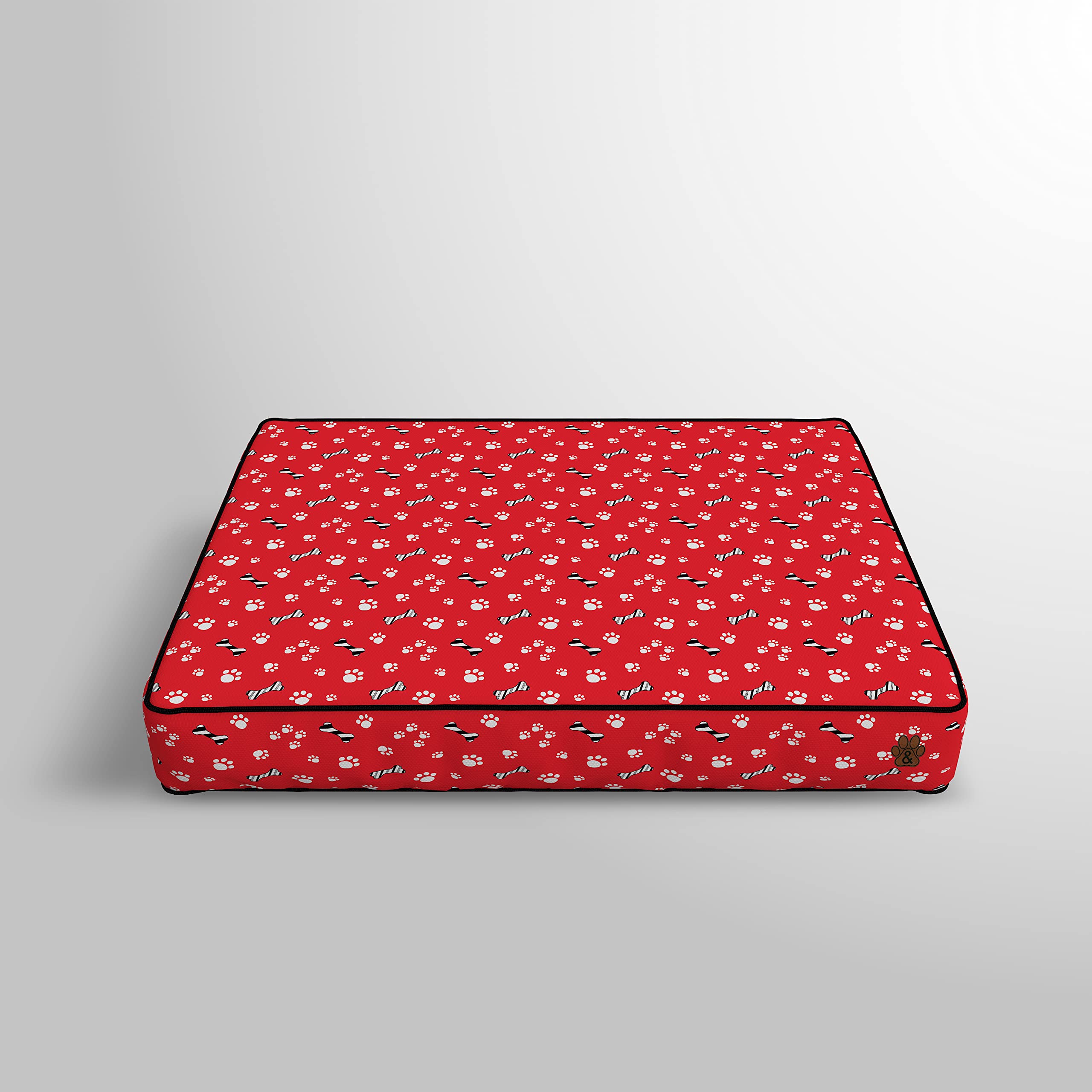 Premium Orthopedic Dog Bed for Large, Medium & Small Dogs - Soft Pet Bed with Removable Washable Cover, Waterproof & Non-Slip Bottom - Perfect for Crate, Kennel or Home Use (Pattern 02, Small)