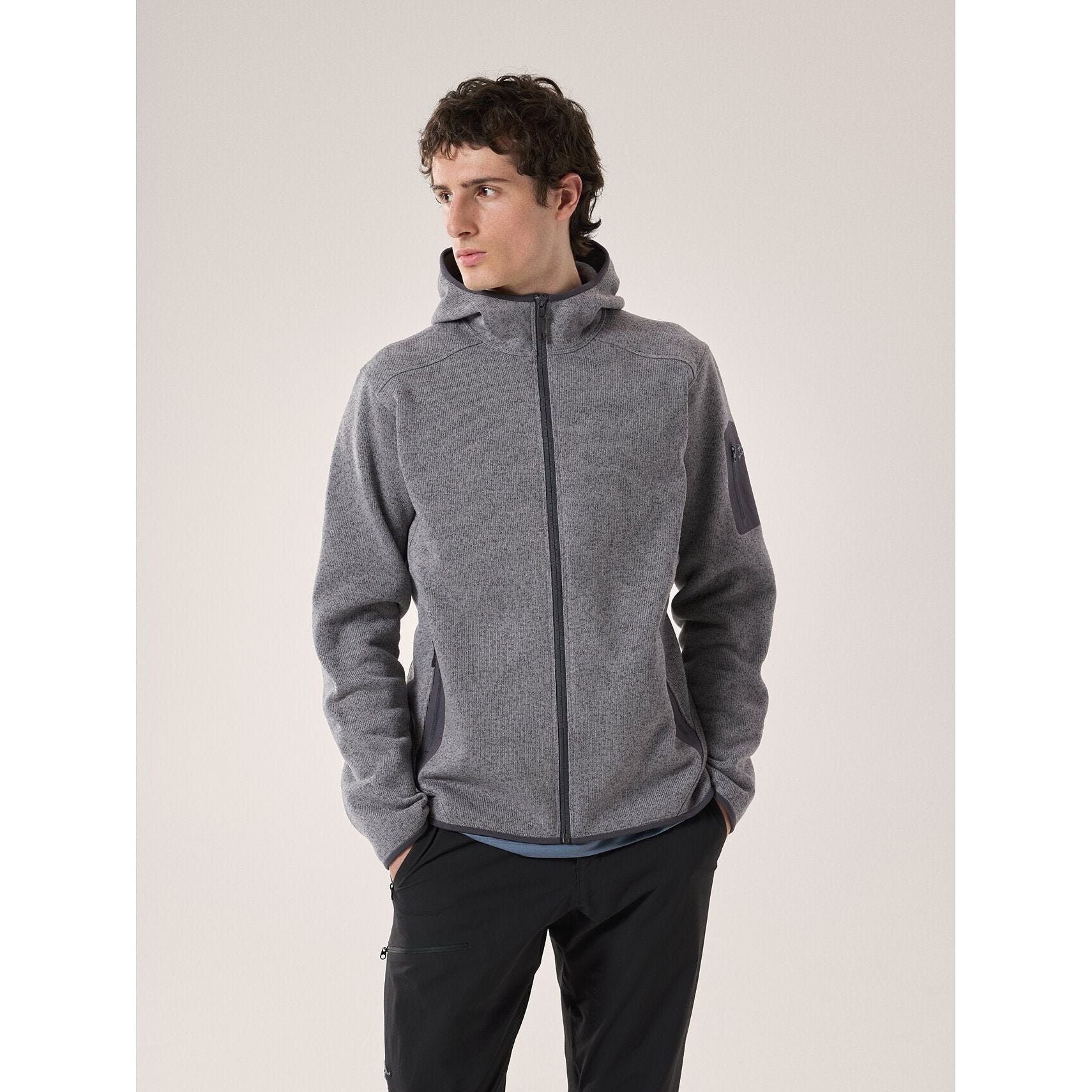 Arc'teryx Men's Covert Hoody - Lightweight Fleece Jacket for Hiking & Outdoor Activities | Water-Resistant & Breathable Midlayer for Camping, Travel & Casual Wear
