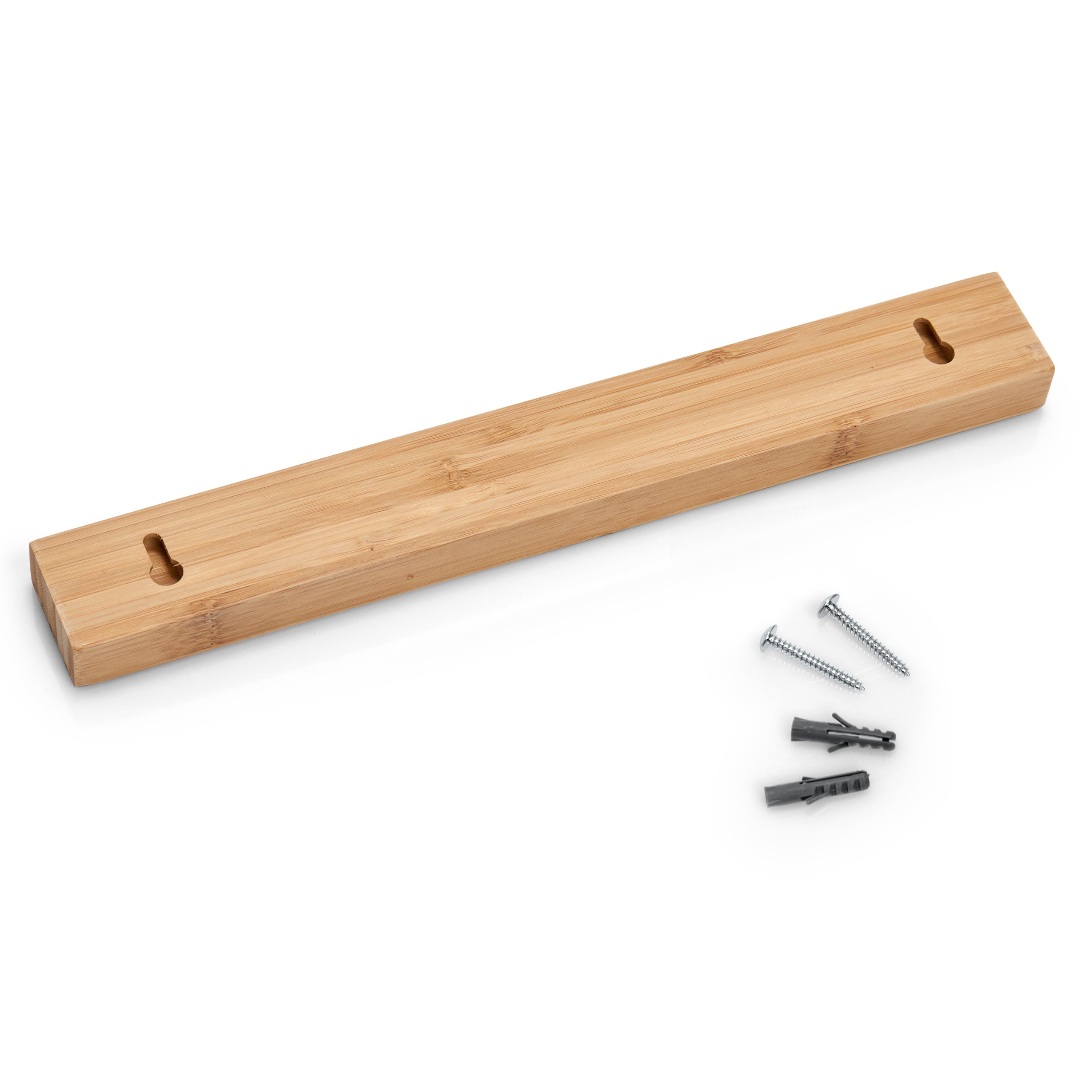 Premium Magnetic Knife Holder - Strong Bamboo Wall Mount for Kitchen Knives & Utensils | Space-Saving Storage Solution for Home & Professional Chefs