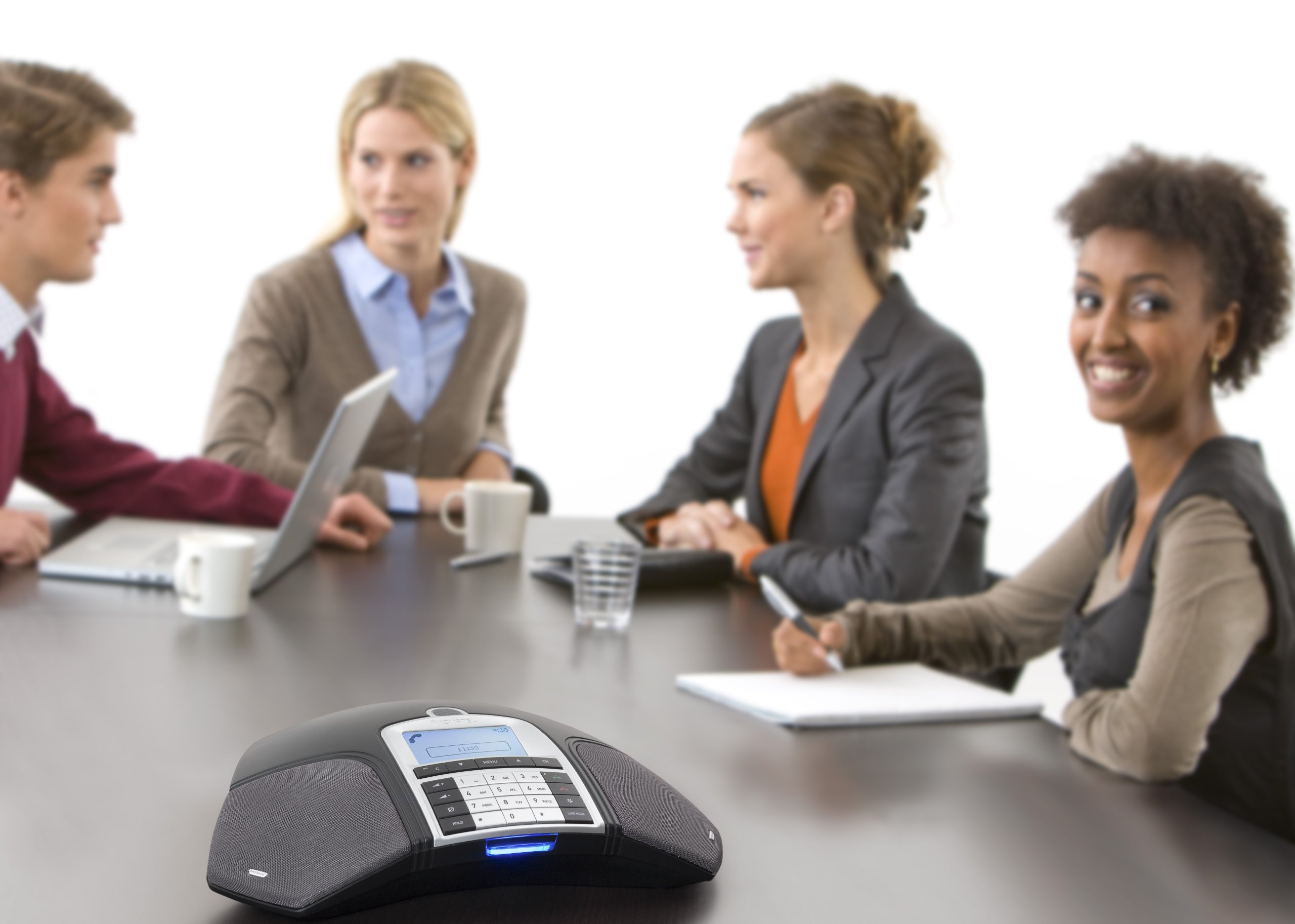 Konftel 300WX Wireless Conference Phone - Bluetooth Speakerphone with HD Audio for Business Meetings, Home Office & Remote Work (Black)