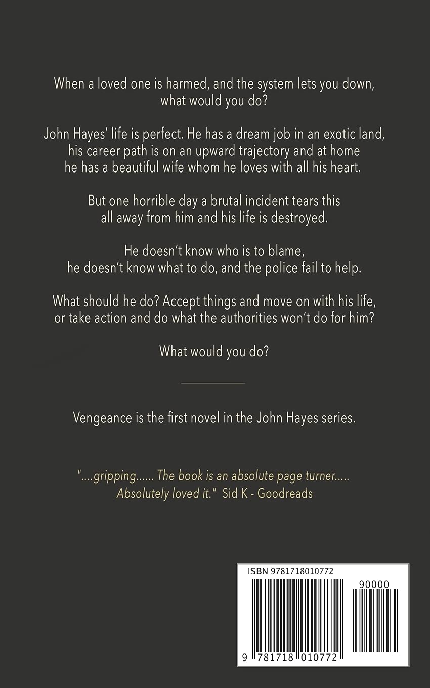 Vengeance: John Hayes Thriller Book 1 - Crime Suspense Novel for Mystery Lovers