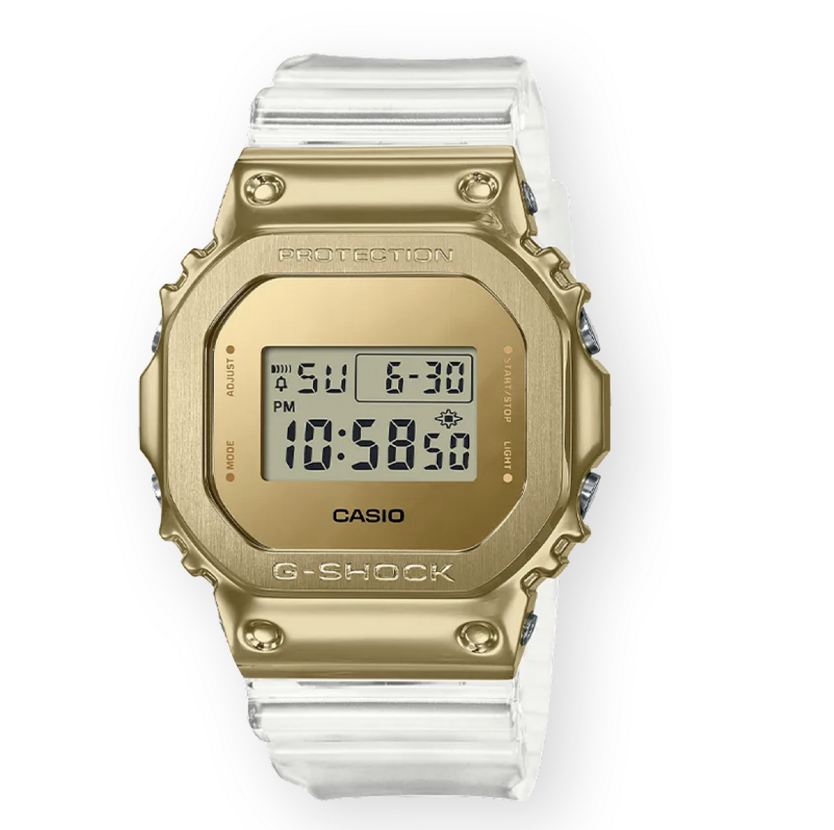 Casio G-Shock GM5600SG-9 Limited Edition Gold IP Transparent Men's Watch - Durable Digital Sports Watch for Men, Perfect for Outdoor Activities, Workouts & Everyday Wear