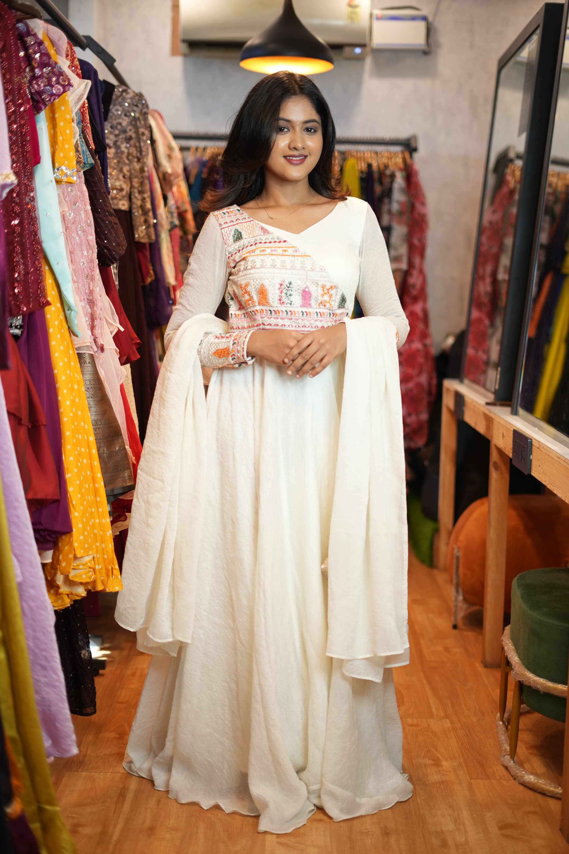 DD713 Sona Premium Designer Anarkali Dress - Elegant Indian Party Wear for Women | Perfect for Weddings, Festivals & Special Occasions