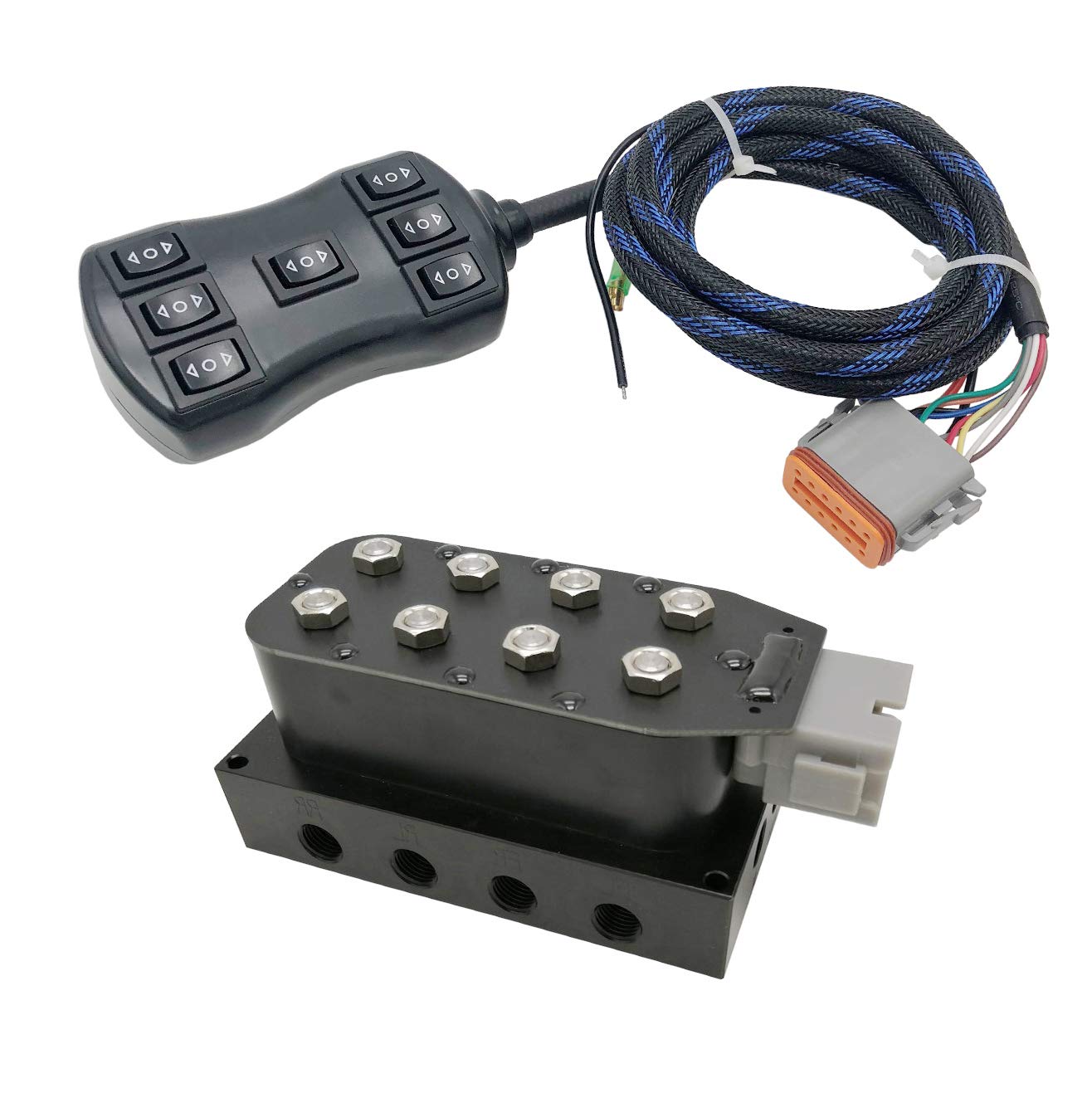 4 Corner Solenoid Valve Air Ride Manifold for 4 Air Bag Suspension System - 1/4