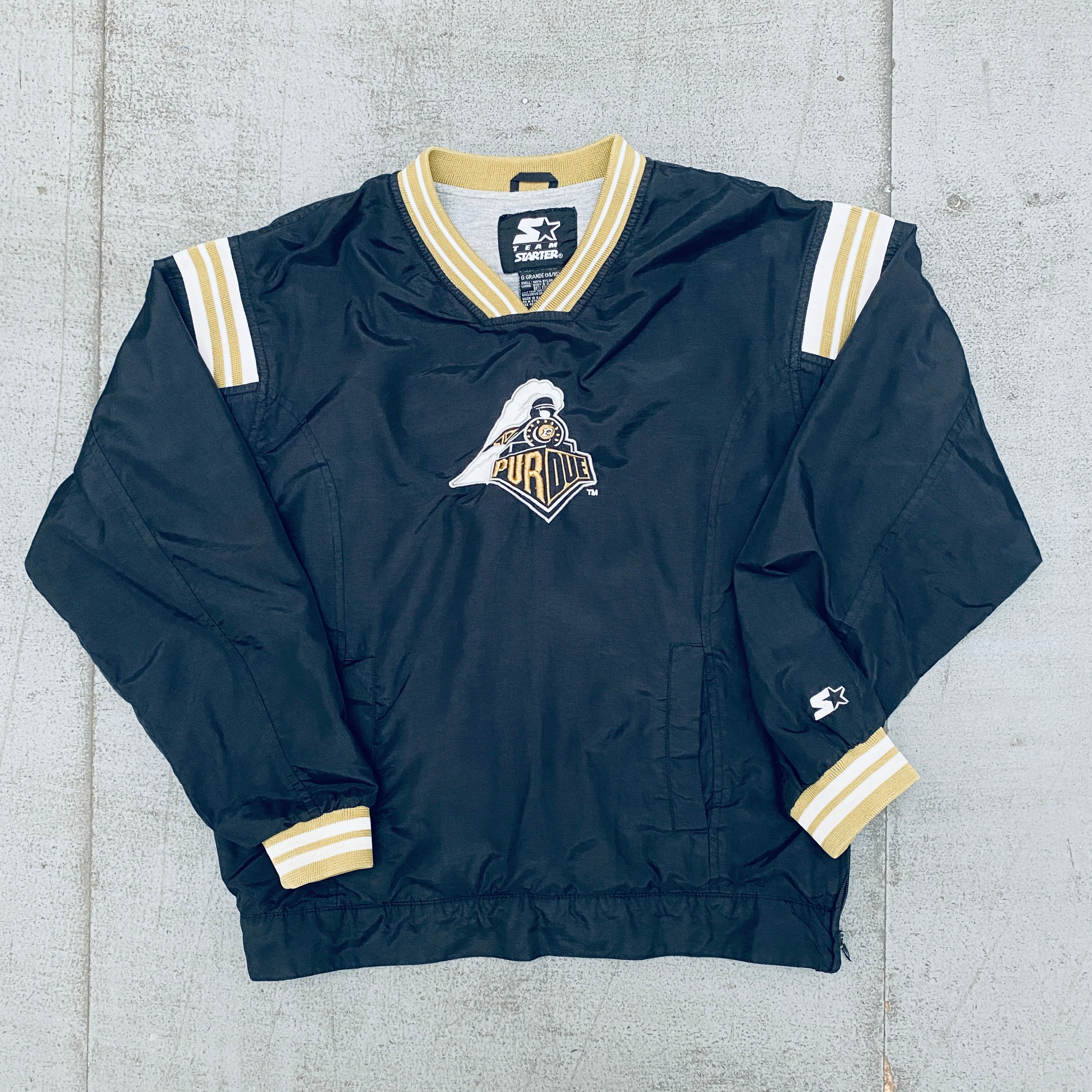 Vintage 1990's Purdue Boilermakers Starter Sideline Jacket - Size S | Authentic College Sports Memorabilia for Fans & Collectors - Perfect for Game Day, Tailgating, and Retro Fashion