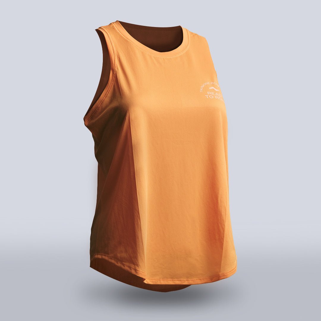 Eco-Friendly Women's Lightweight Running Singlet - Breathable Peach Color for Jogging, Gym & Outdoor Sports