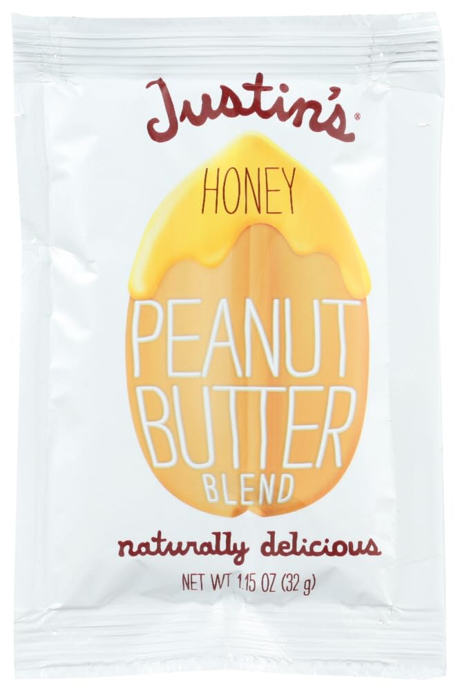 Justin's Honey Peanut Butter Squeeze Packs - Gluten Free, Non-GMO, Responsibly Sourced - 94 Count (1.15oz Each) - Perfect for On-the-Go Snacks, Hiking, School Lunches & Protein Boost