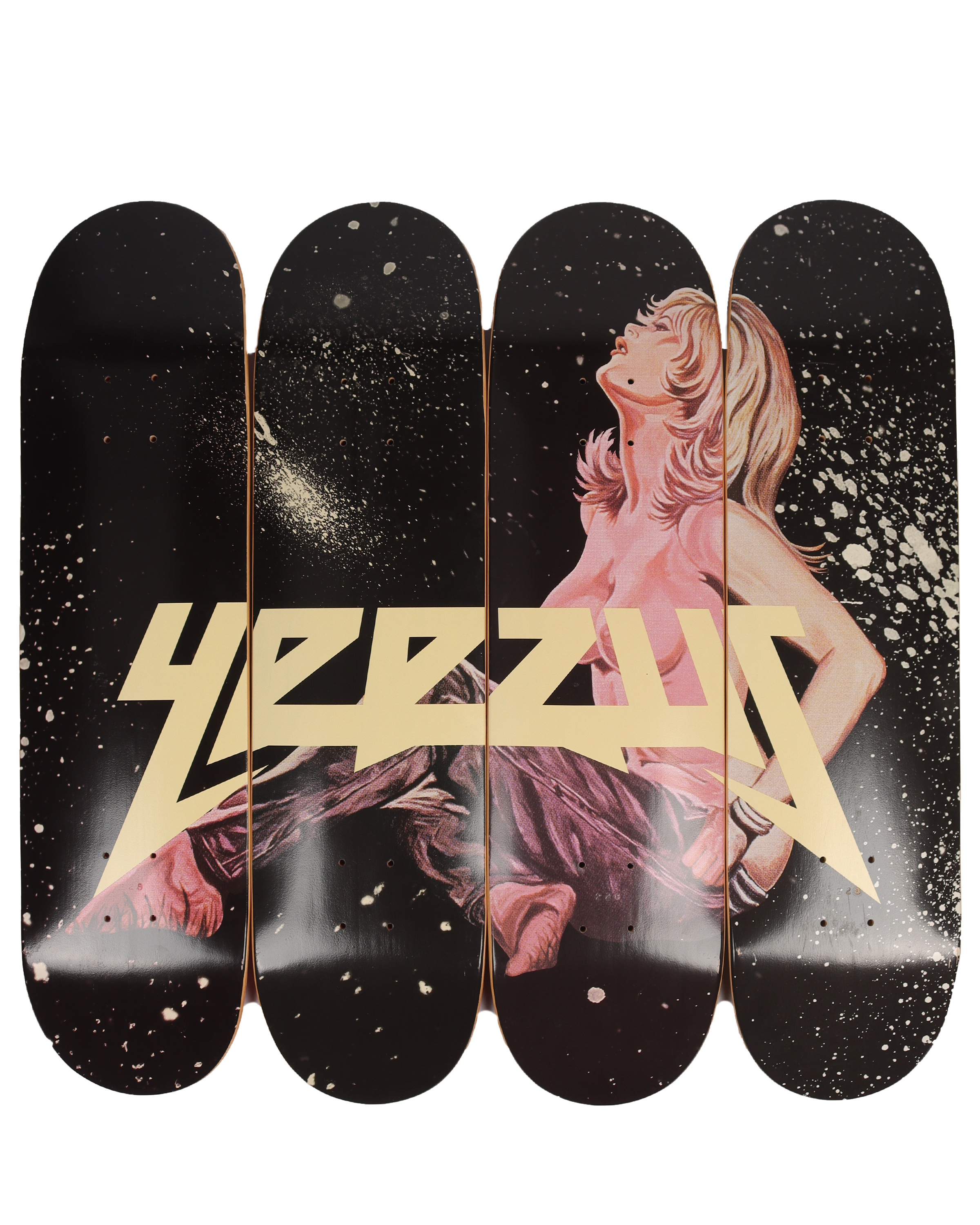 YEEZUS Skateboard Deck Set by Wes Lang - Limited Edition Collectible for Skateboarding & Street Art Enthusiasts | Perfect for Skating, Home Decor, and Urban Fashion