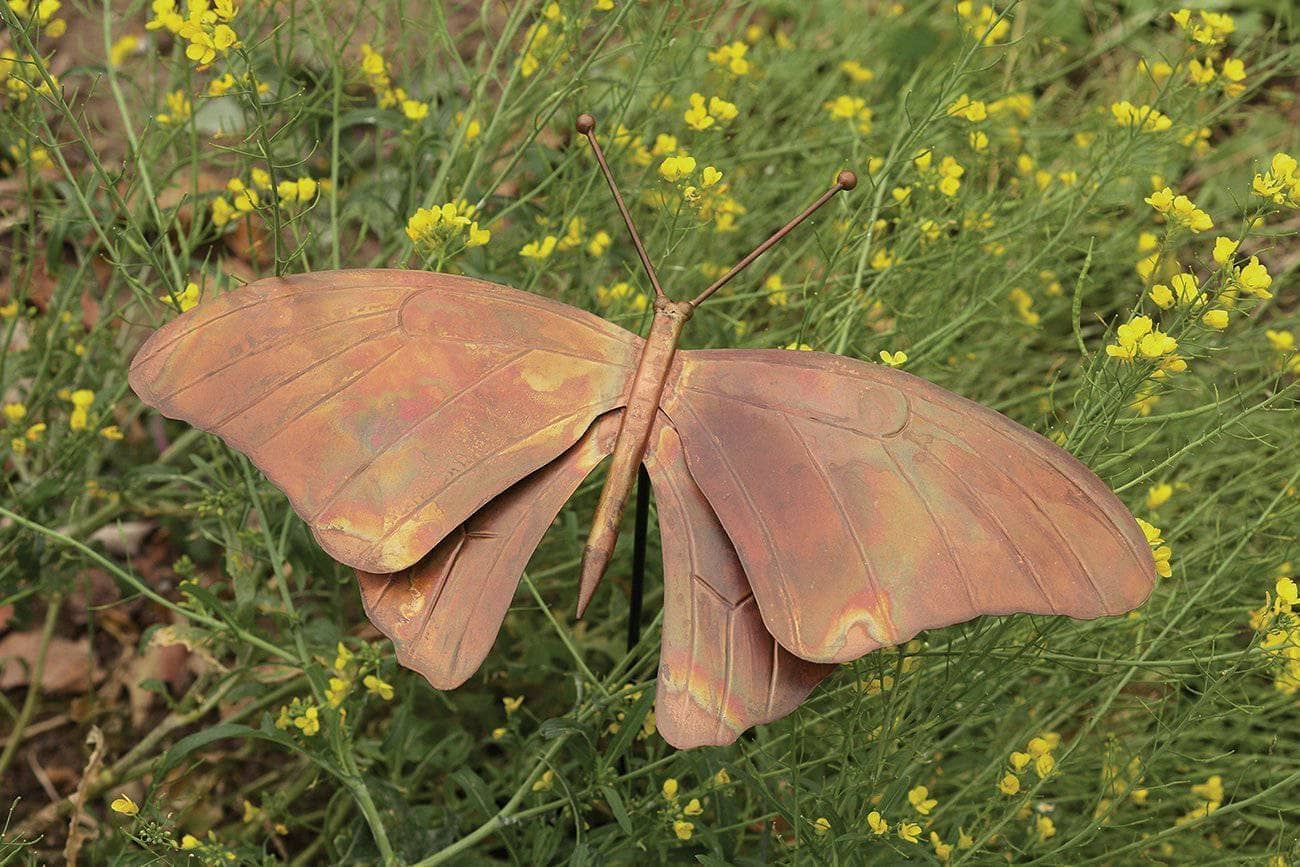 Butterfly Garden Stake - Decorative Metal Butterfly Yard Art for Outdoor Garden Decor - Perfect for Flower Beds, Patios, and Landscaping