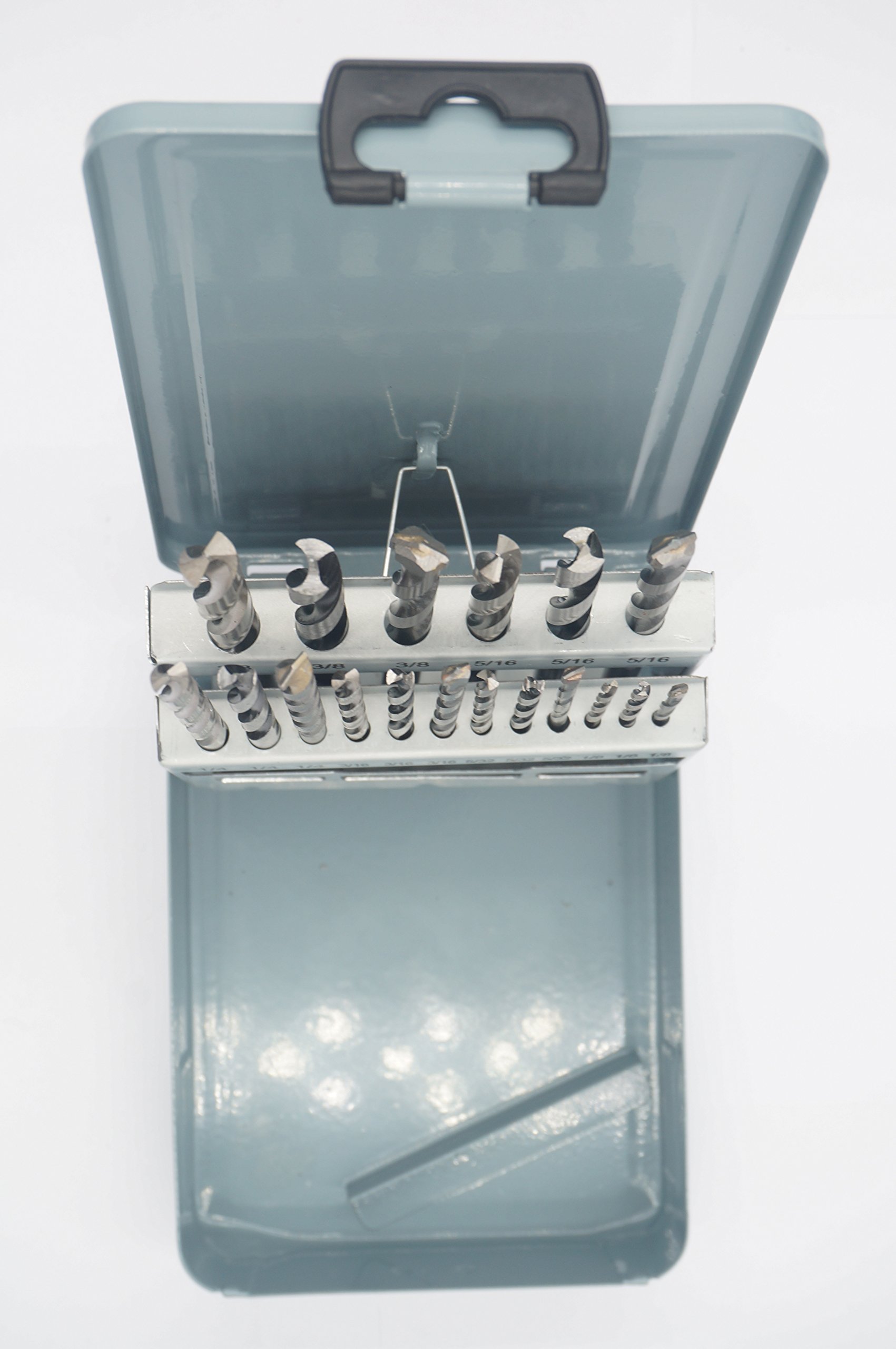 18-Piece Combination Drill Bit Set - High-Speed Steel (HSS) Metal, Brad Point Wood & Masonry Drill Bits for DIY Projects, Home Repairs & Professional Use