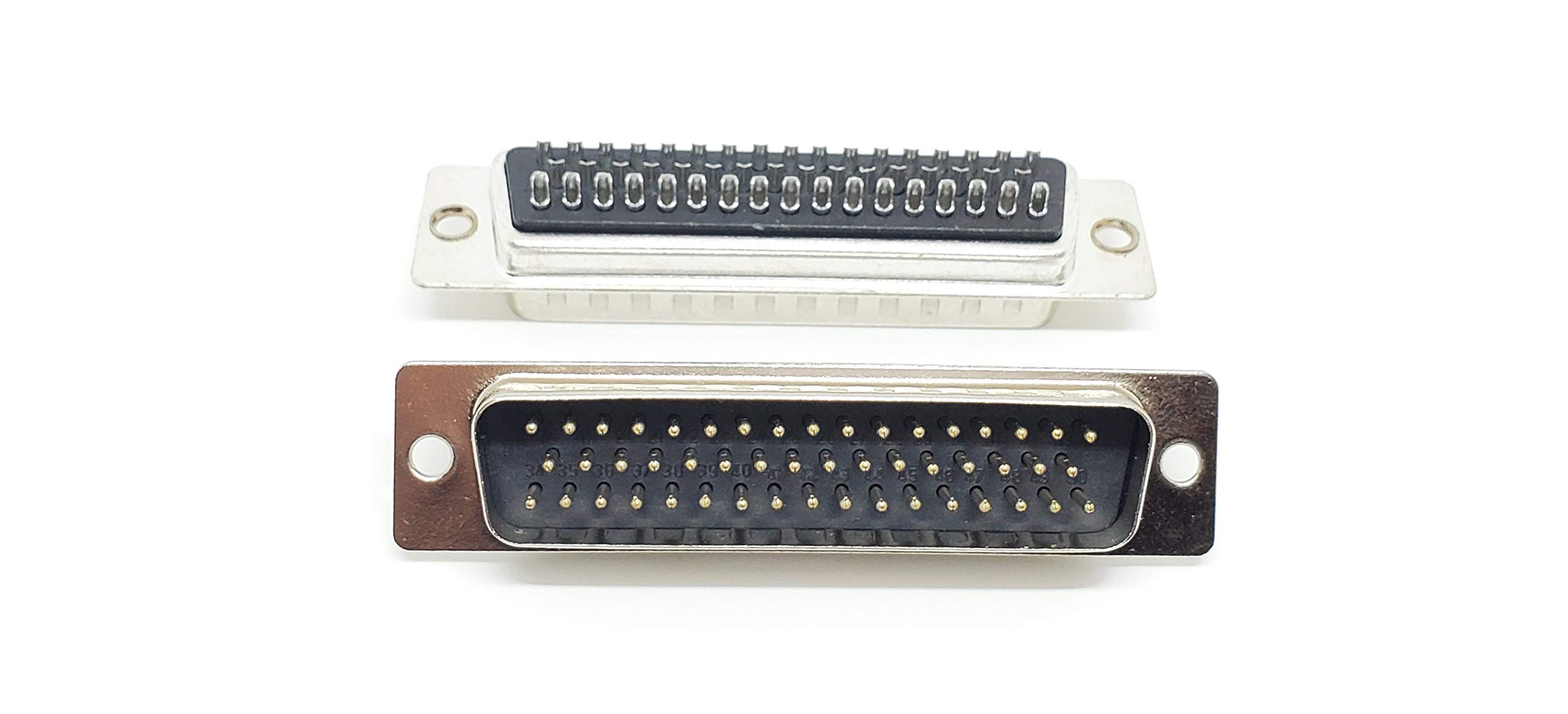 Db50 Male D-Sub Solder Cup Connector 2-Pack - High-Quality PC Accessories for Industrial and Computer Hardware Applications