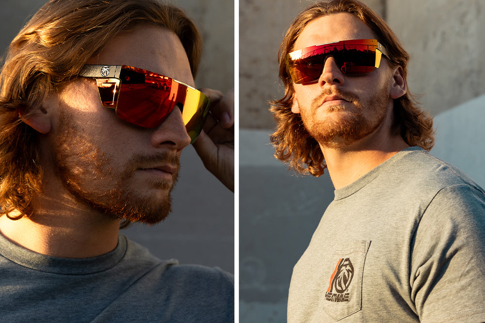 Performance Quatro Matte Black Sunglasses with Firestorm Polarized Lens - Stylish UV Protection for Outdoor Sports & Driving