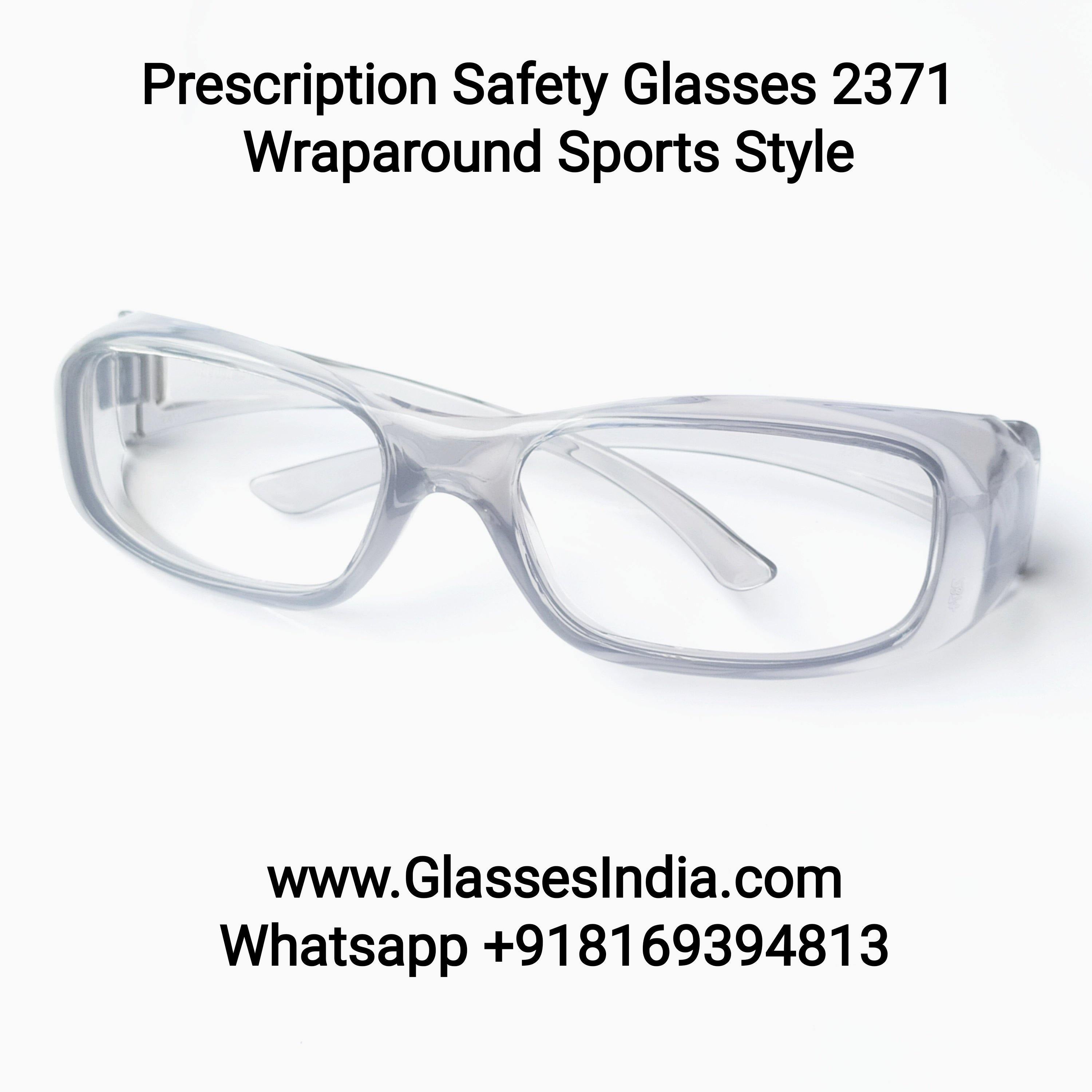 Wraparound Power Safety Glasses 2371 - ANSI Z87.1 Certified Protective Eyewear for Sports, Construction & Outdoor Activities | Anti-Fog, UV Protection & Impact Resistant