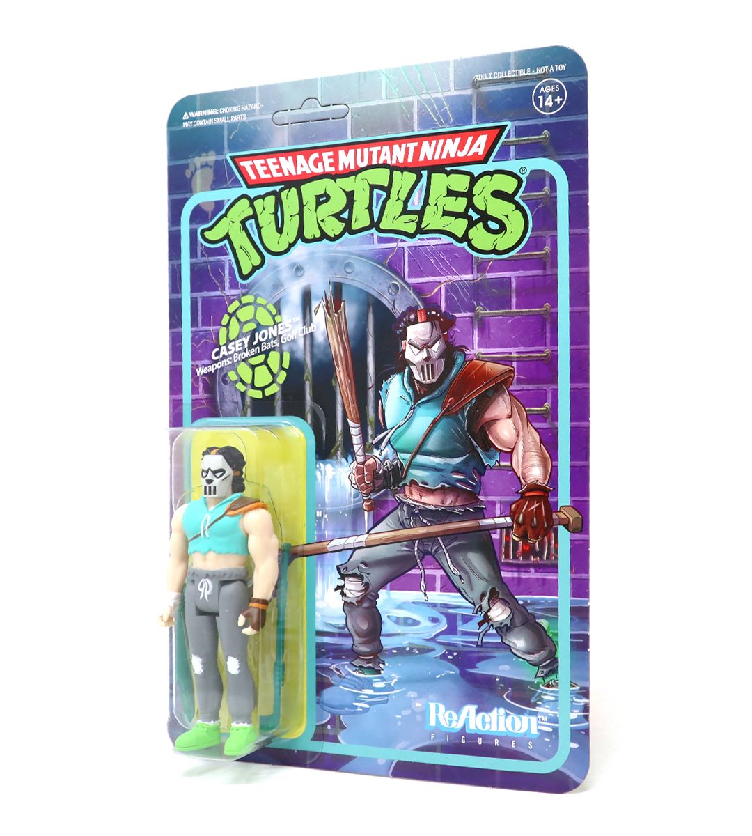 Casey Jones TMNT ReAction Figure - Teenage Mutant Ninja Turtles Collectible Action Figure for Fans & Display - Perfect for Home Decor, Office Display & TMNT Collections