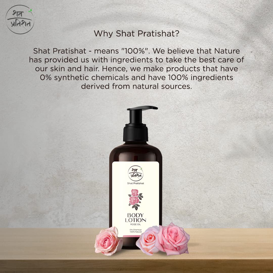 Natural Body Moisturizing Lotion with Rose & Vetiver Essential Oil | Chemical-Free, Hydrating Dry Skin Care | Suitable for All Skin Types | 200ml | Perfect for Daily Hydration & Nighttime Skin Repair