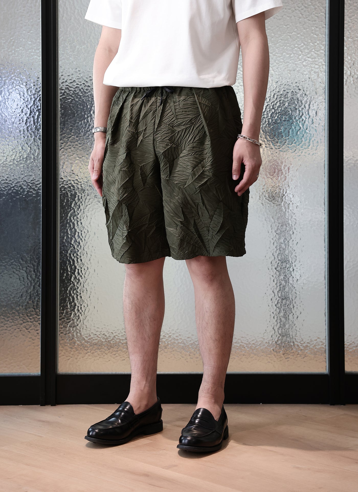 Stylish Distort Pleats Polyester Shorts for Women - Trendy High Waist Summer Casual Shorts | Perfect for Beach, Vacation, and Everyday Wear