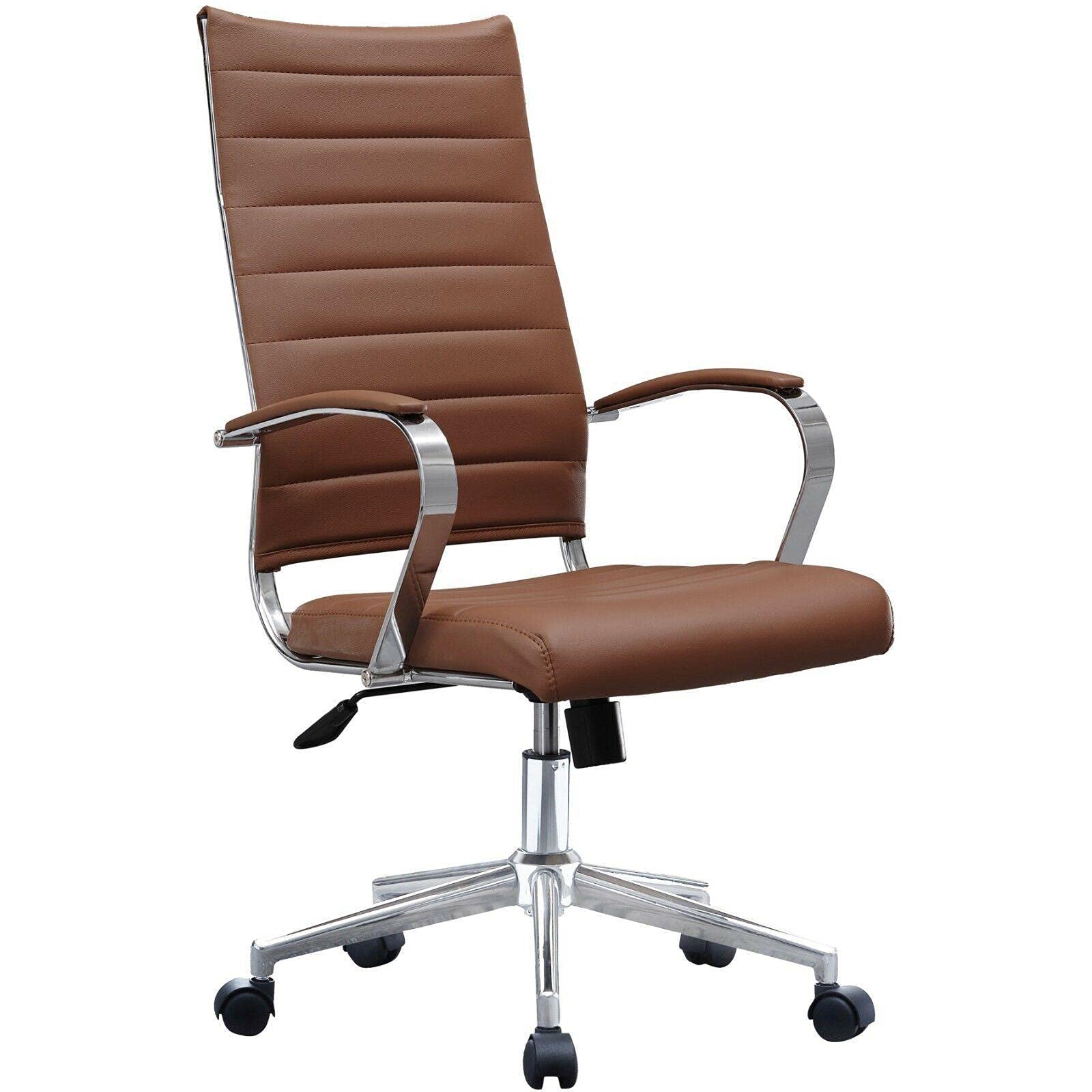 High Back Ergonomic Office Chair - Adjustable Computer Desk Chair with Lumbar Support for Home Office, Gaming & Work - Rolling Swivel & Reclining Task Chair for Comfortable All-Day Use