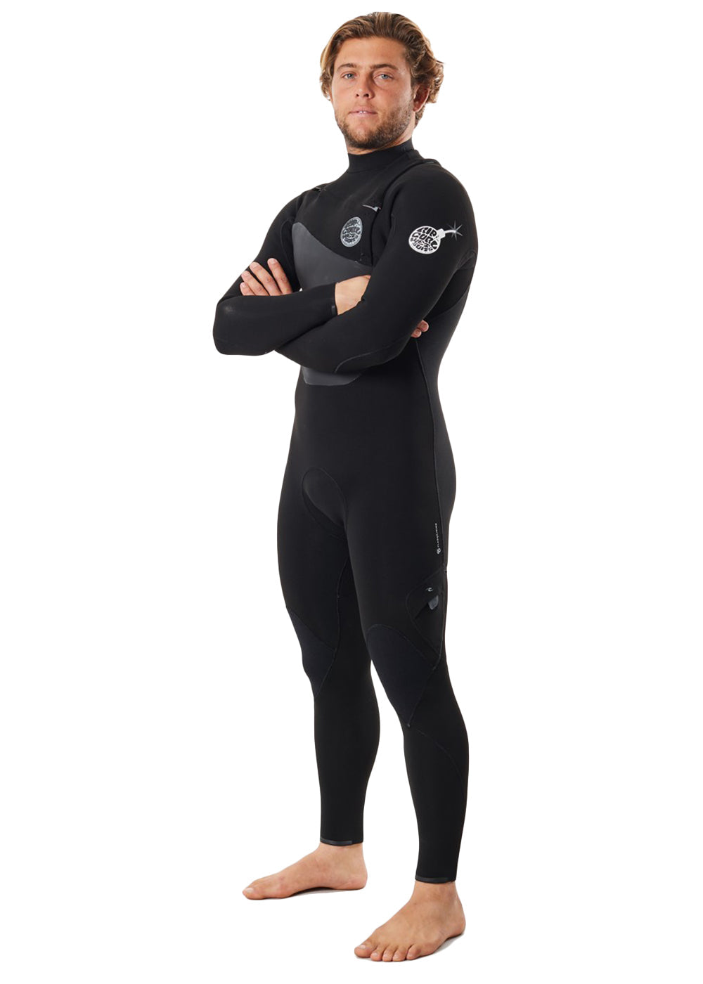 Rip Curl Flashbomb 5/3mm Chest Zip Steamer Wetsuit for Men & Women - Premium Neoprene Surfing Suit with Thermal Lining - Ideal for Cold Water Surfing, Diving & Water Sports