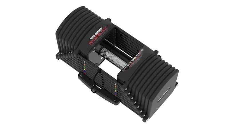 PowerBlock Commercial Pro Series 175 Adjustable Dumbbell Set - Home Gym Strength Training Equipment for Weight Lifting & Fitness Workouts
