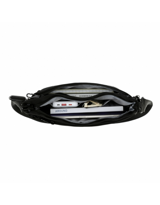TOSCA TCA983 Anti-Theft Side Bag - Secure Crossbody Sling Pack for Travel, Commuting & Outdoor Activities - Black
