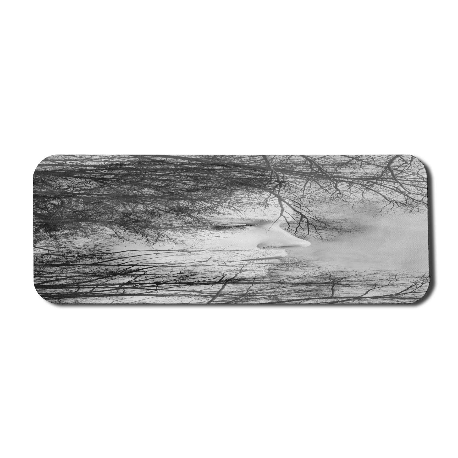 Ambesonne Black and White Large Gaming Mouse Pad - 31