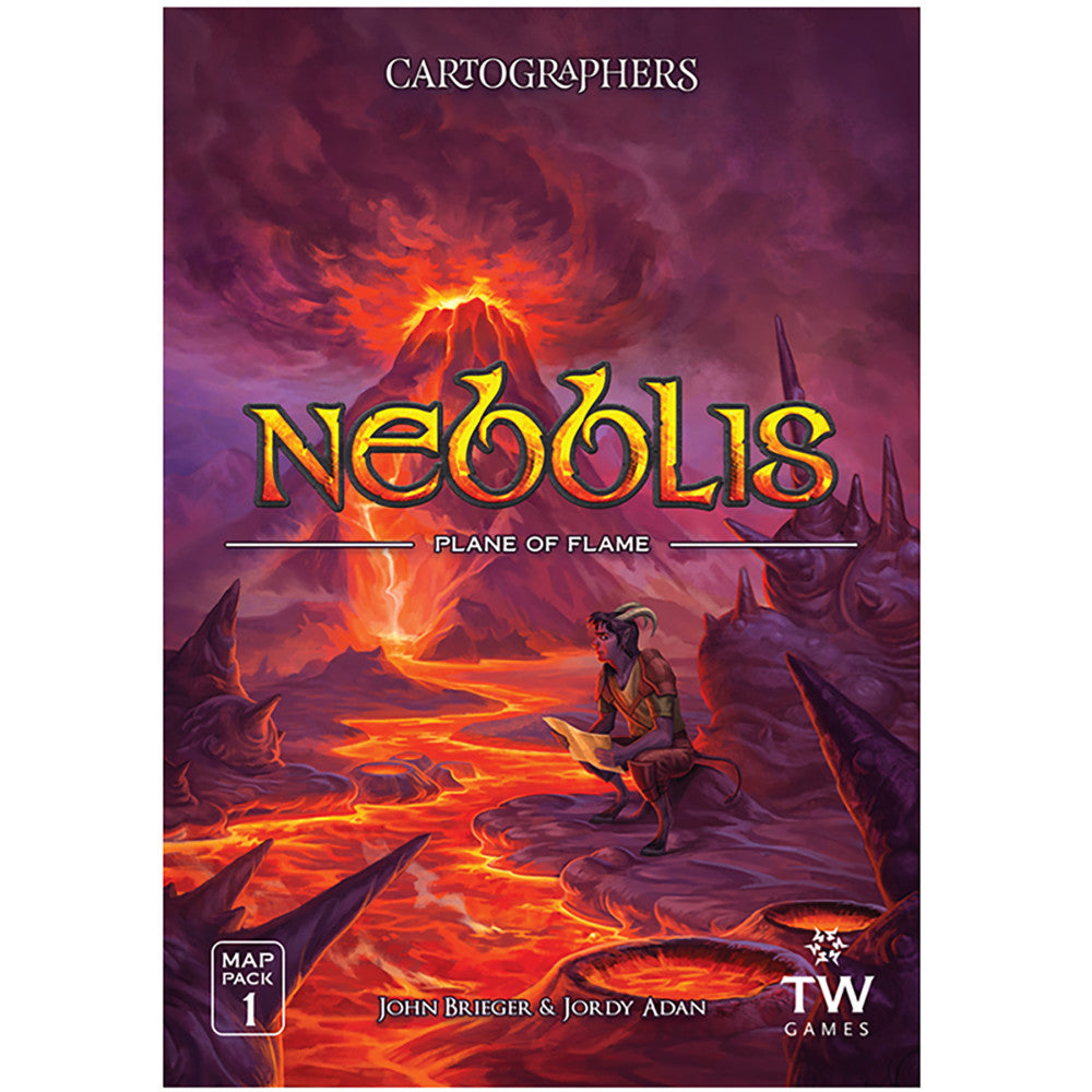Cartographers Heroes: Nebblis Volcanic Challenge Map Pack - Strategy Board Game Expansion for Adventure & Family Game Nights