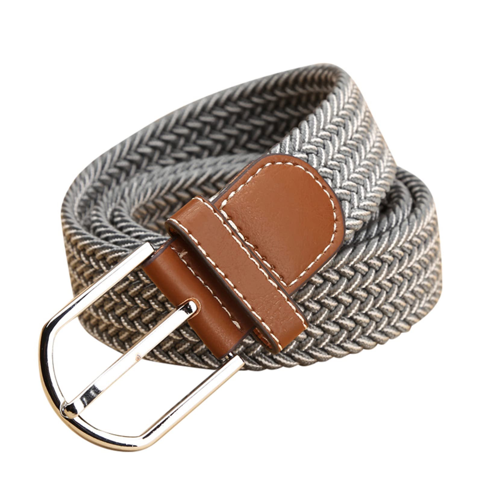 Premium Western Leather Belts for Men & Women - Big & Tall Sizes - Fashionable Narrow Stretch Dress & Pants Belt for Casual & Office Wear