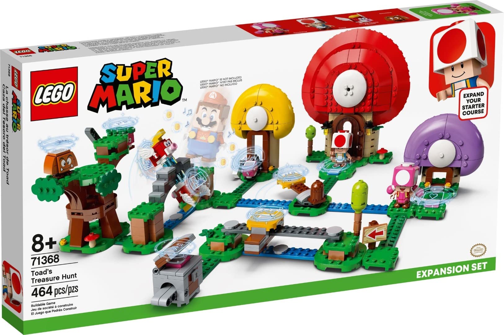 LEGO Super Mario 71368 Toad's Treasure Hunt Expansion Set - Interactive Building Toy for Kids, Collectible Gift for Mario Fans - Perfect for Playtime, Birthday Parties & Creative Fun