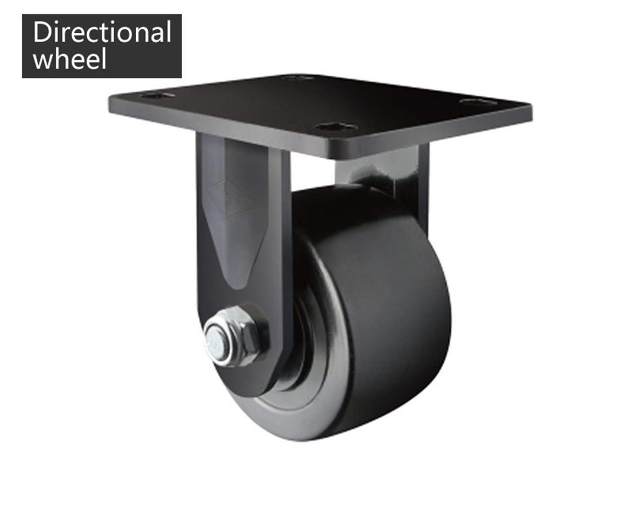 Heavy Duty Industrial Casters 3 Inch Wheels 600KG Load Capacity with Brake for Carts, Machine Tools, Equipment - Home & Industrial Use (Directional Caster) - Perfect for Warehouses, Workshops, and Moving Heavy Machinery