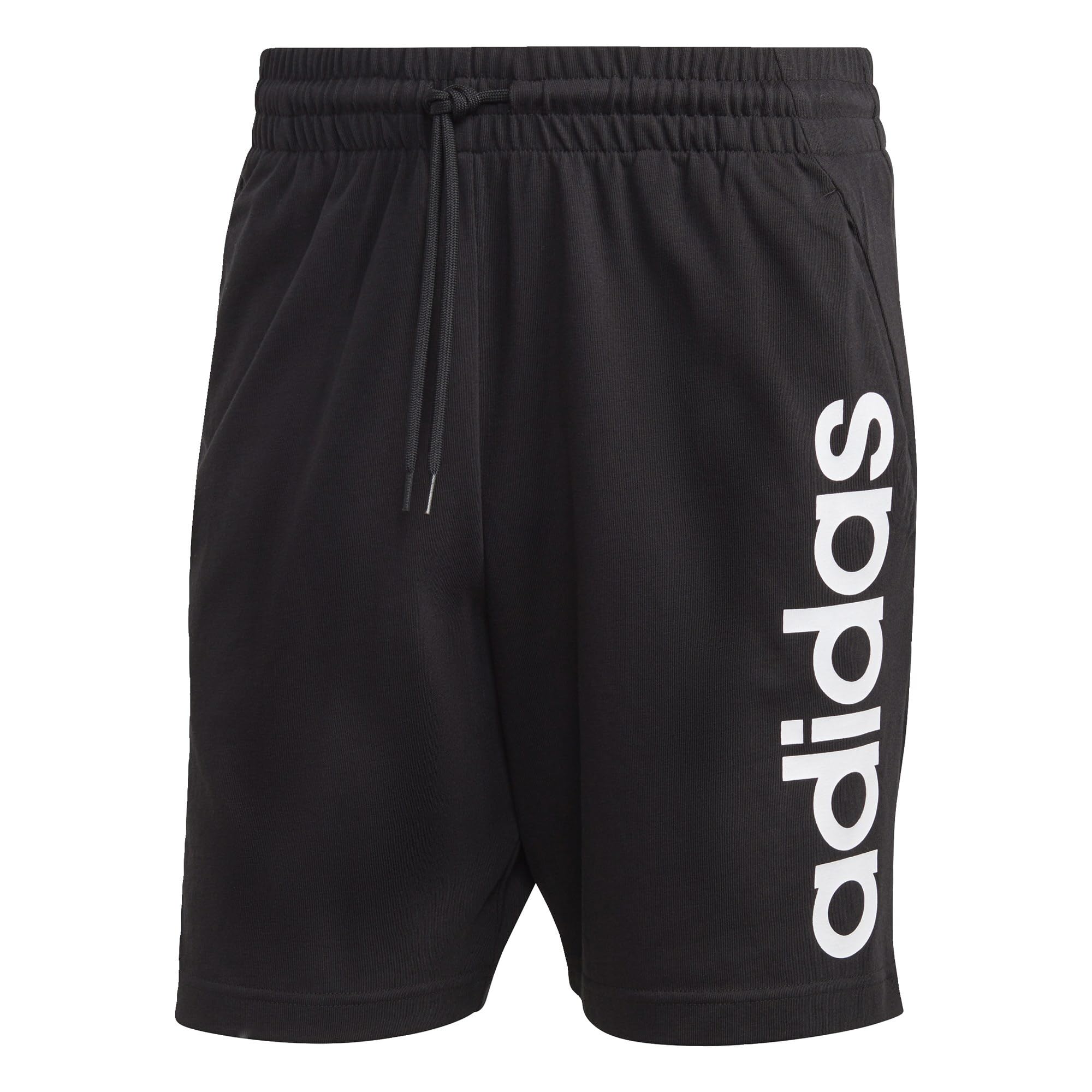 Adidas Men's Aeroready Essentials Linear Logo Shorts - Moisture-Wicking, Breathable & Comfortable for Running, Gym & Casual Wear
