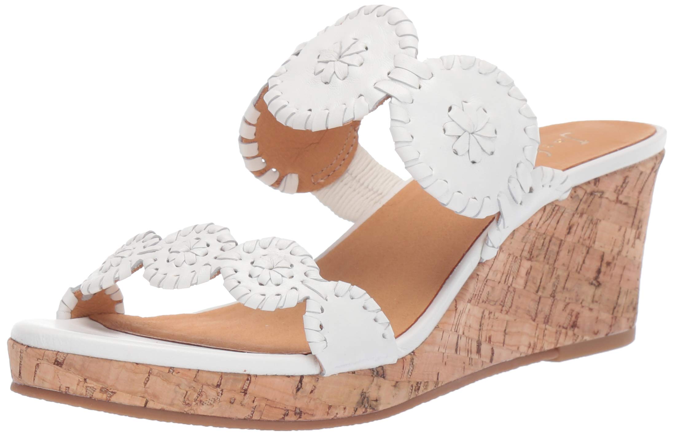 Jack Rogers Women's Lauren Mid Wedge Sandals - Comfortable Casual Summer Shoes for Beach, Pool, and Outdoor Activities