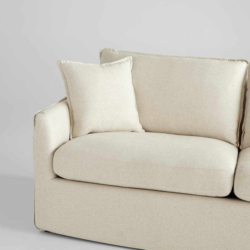 Cyan Design 11378 Sovente Sofa - Cream Upholstered Modern Living Room Couch for Home & Office Comfort